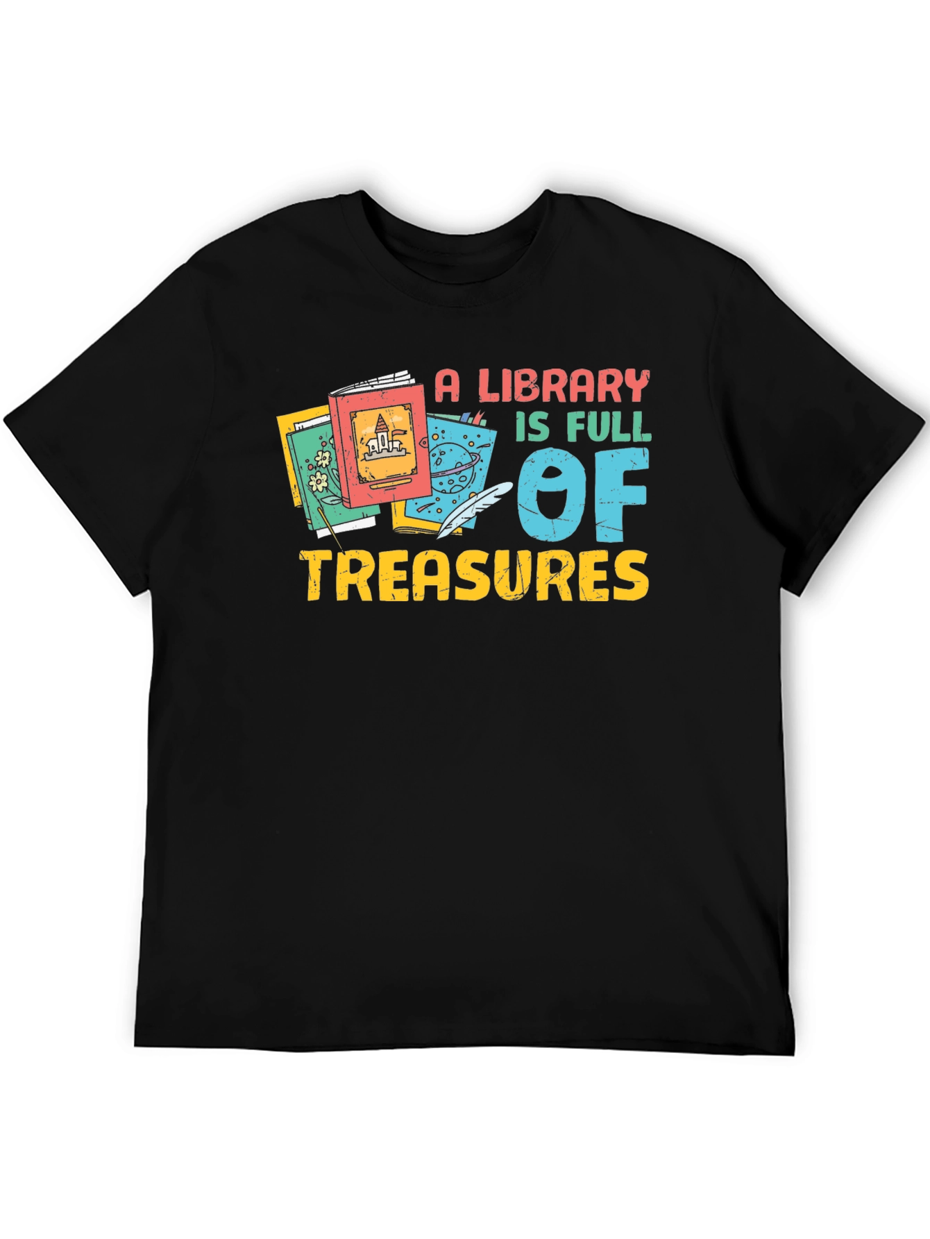 A Library is Full of Treasures Graphic Tee