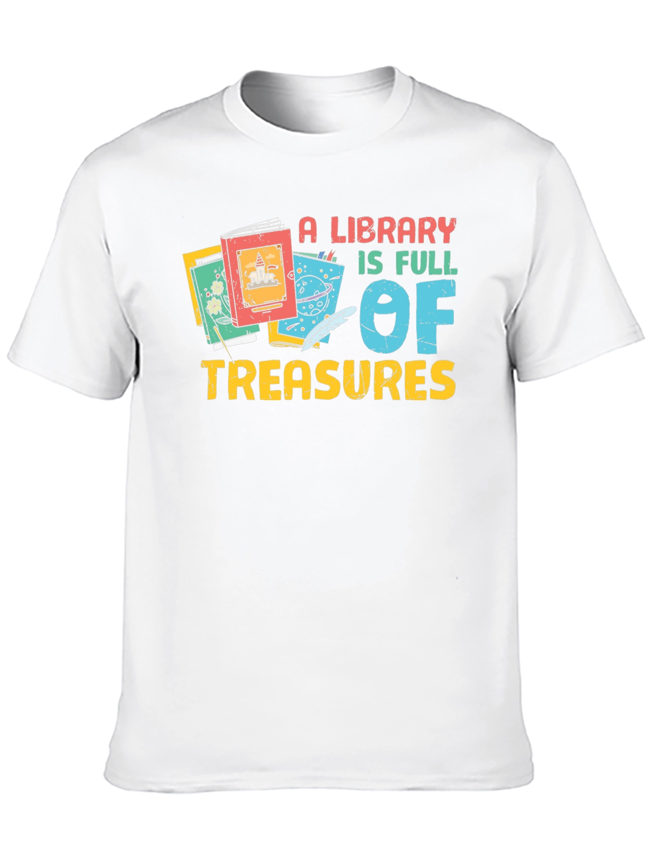 A Library is Full of Treasures Graphic Tee