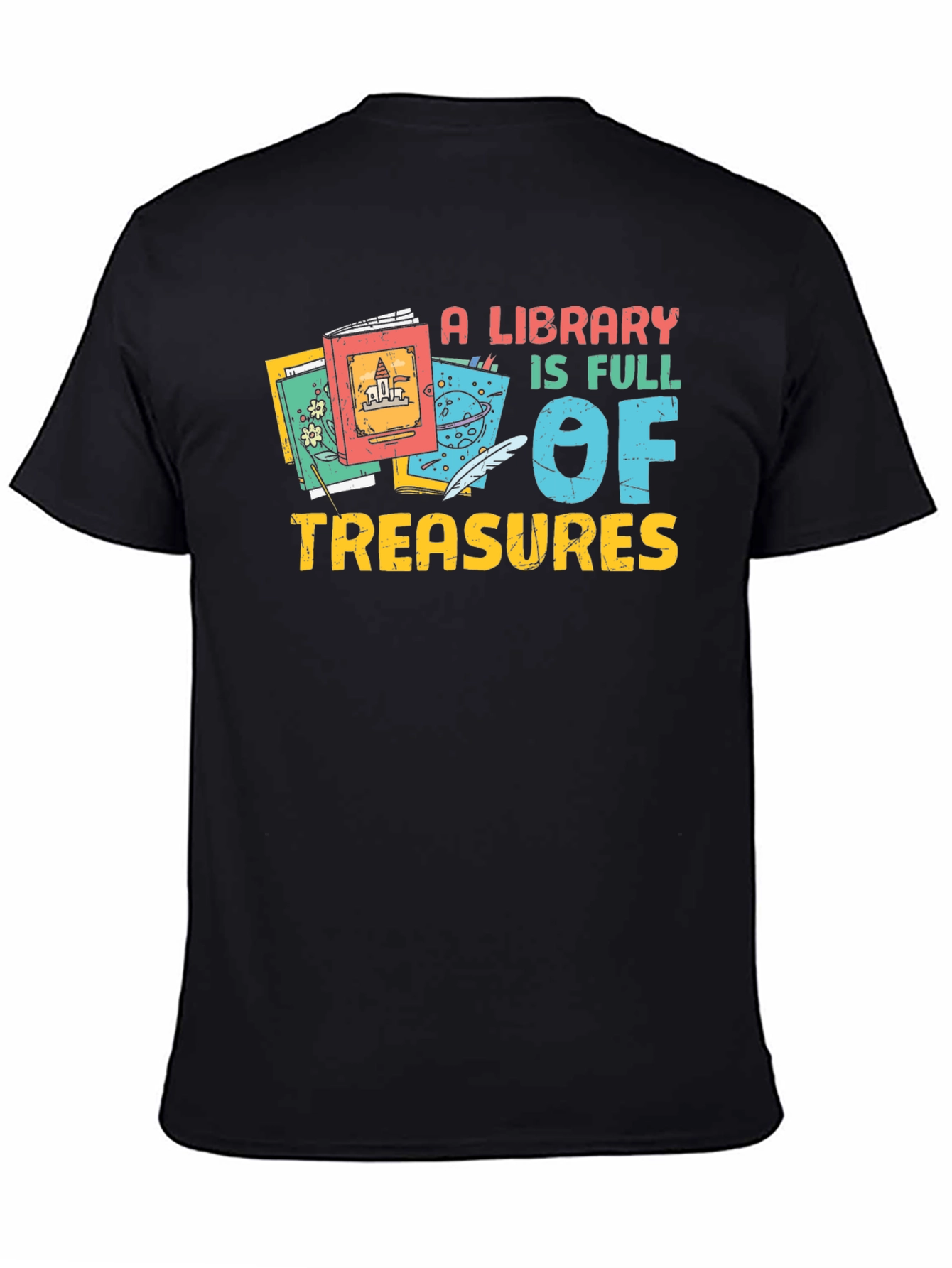 A Library is Full of Treasures Graphic Tee