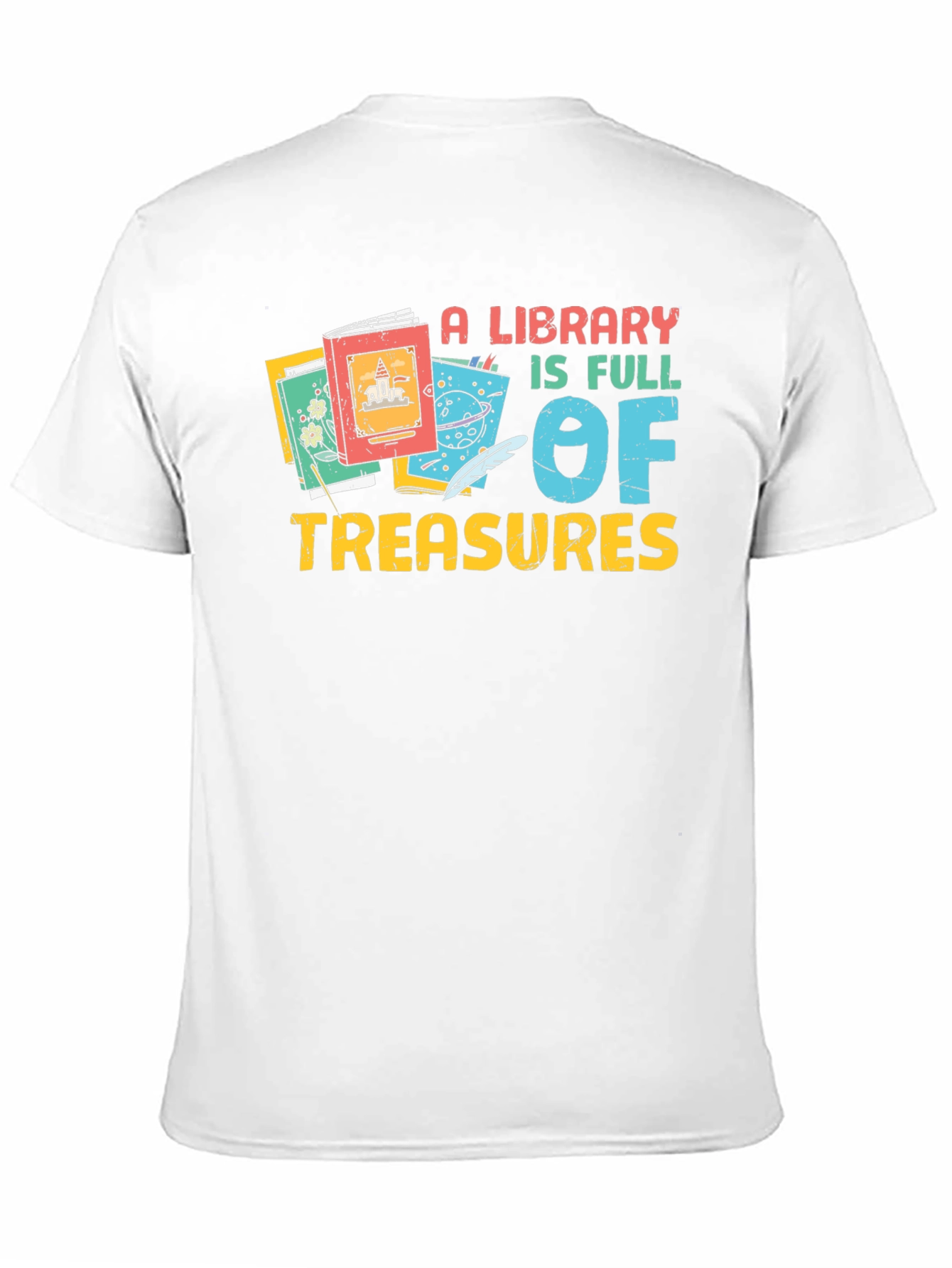 A Library is Full of Treasures Graphic Tee