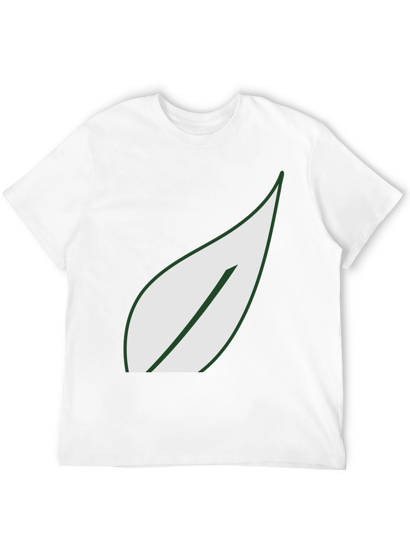 Leaf Graphic Black T-Shirt