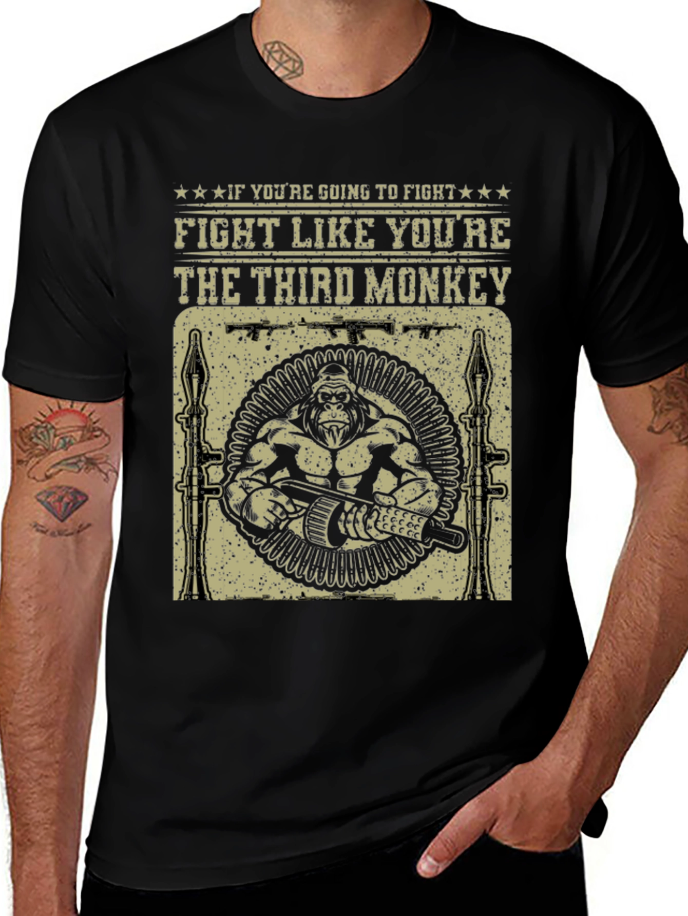 Fight Like Youre The Third Monkey T-Shirt