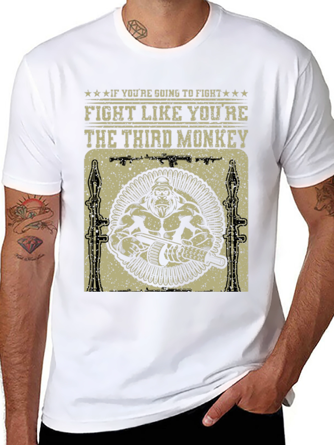 Fight Like Youre The Third Monkey T-Shirt
