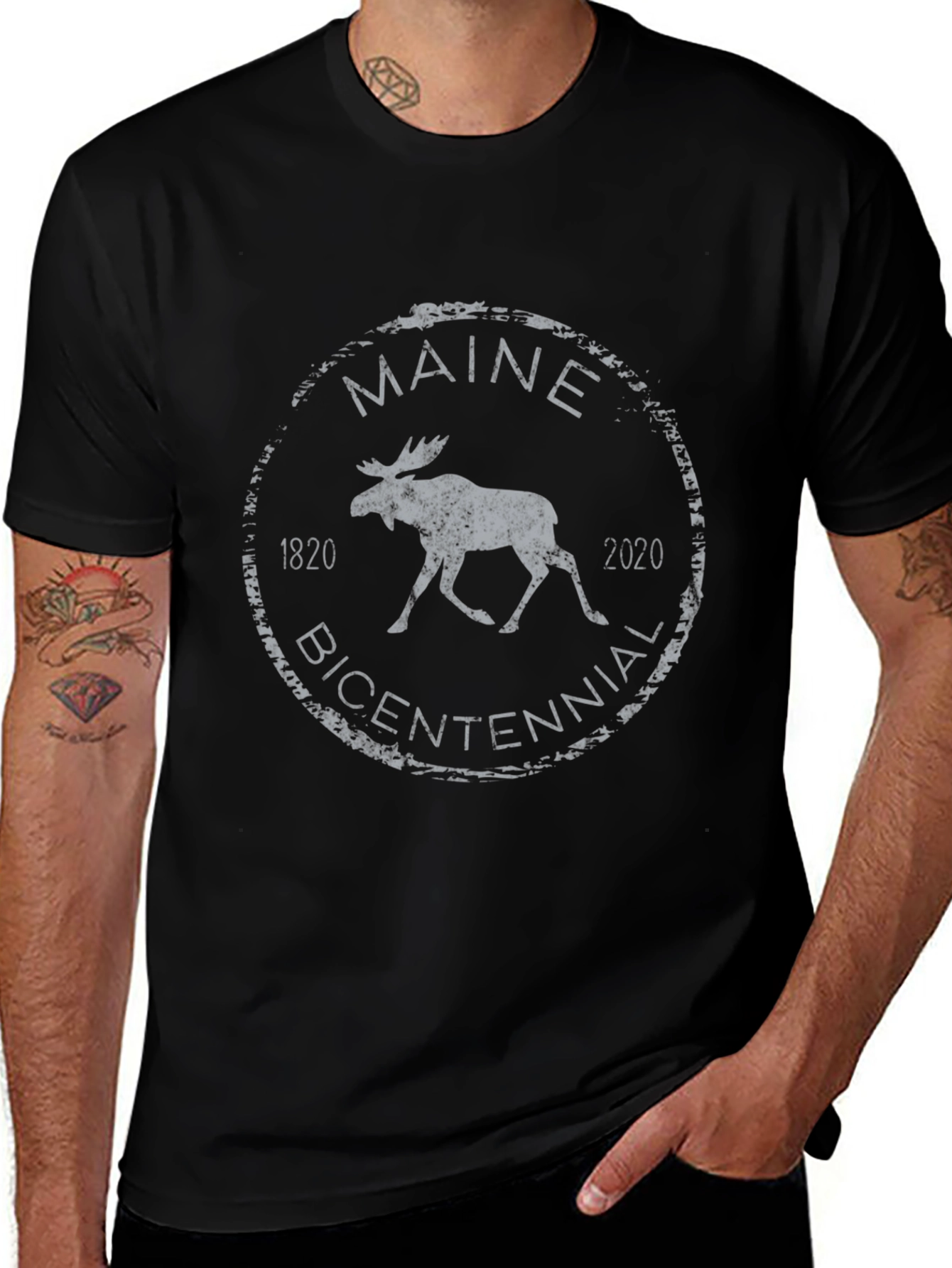 Maine Bicentennial Moose T-Shirt