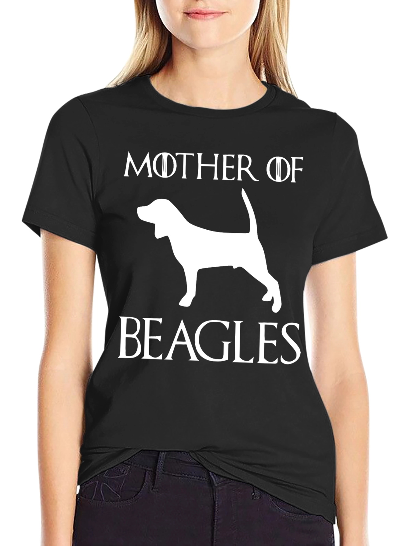 Mother of Beagles Graphic T-Shirt