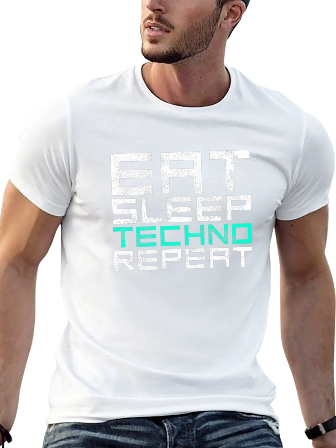 Eat Sleep Techno Repeat T-Shirt
