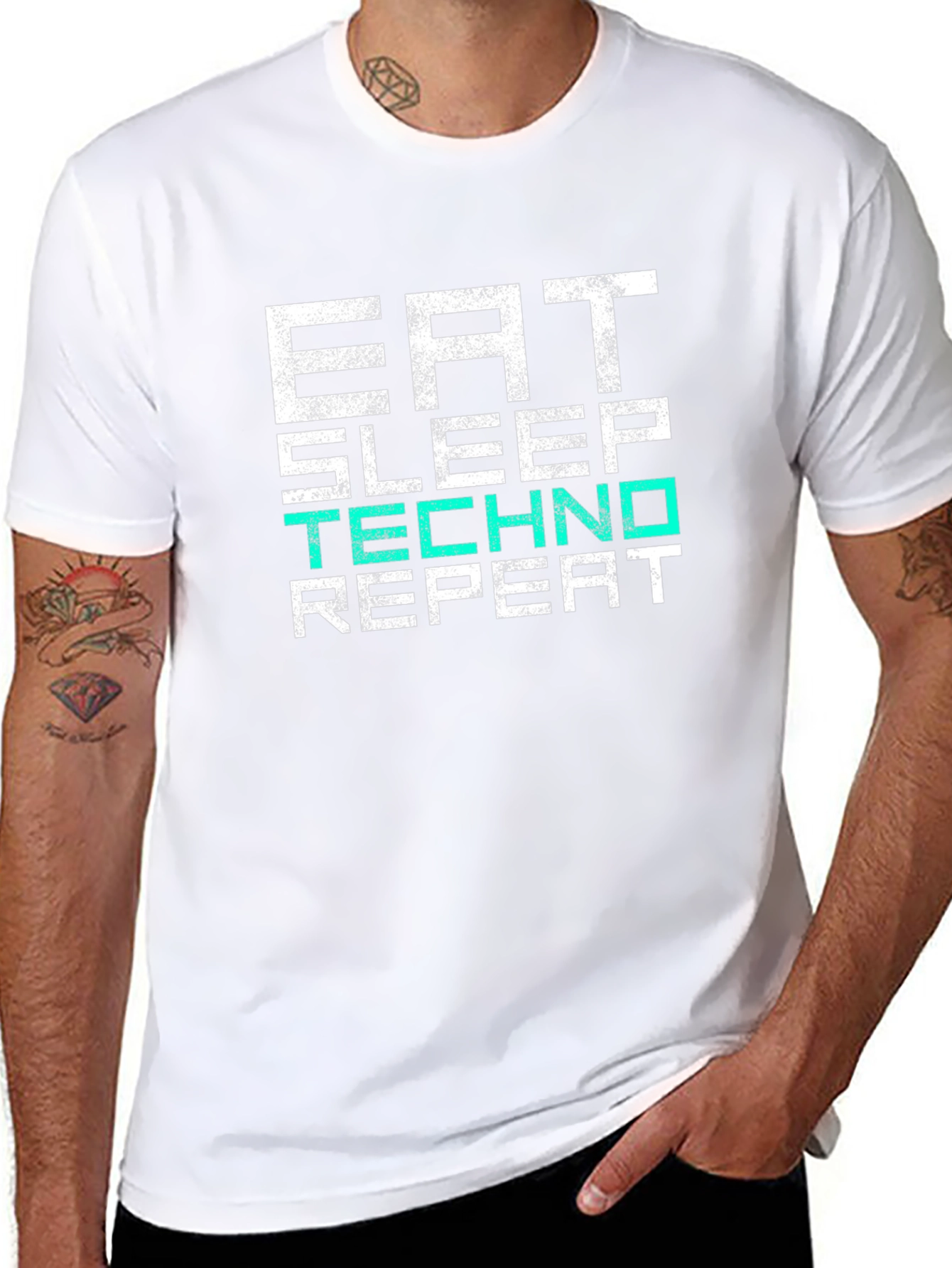 Eat Sleep Techno Repeat T-Shirt