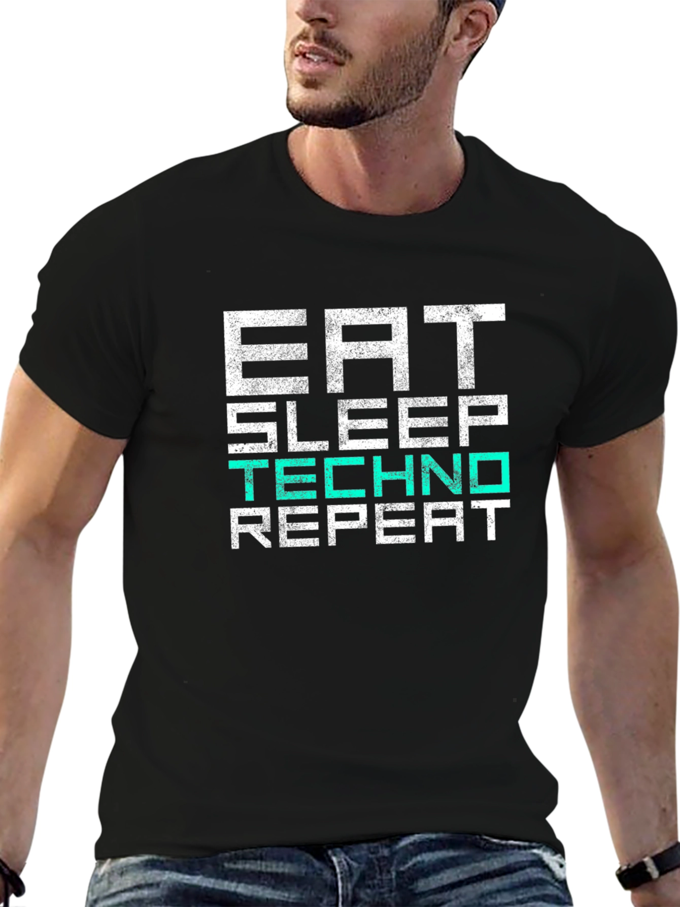 Eat Sleep Techno Repeat T-Shirt