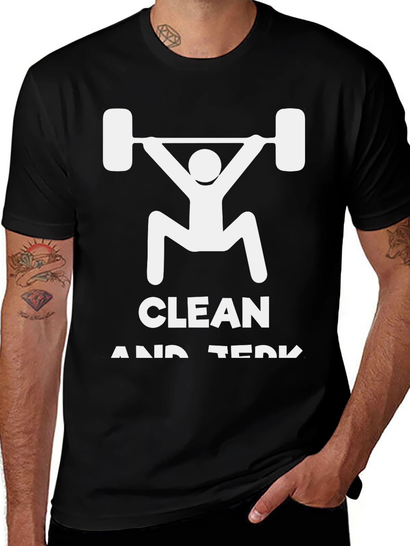 Clean and Jerk Weightlifting T-Shirt