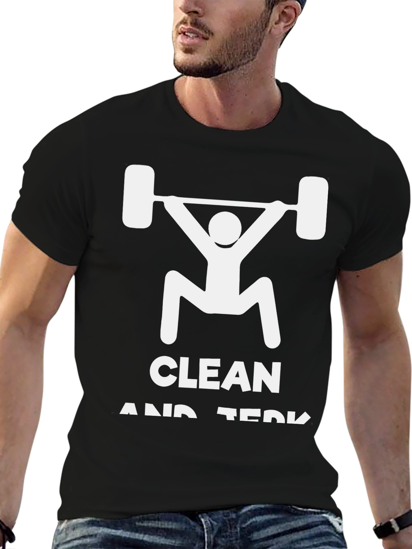 Clean and Jerk Weightlifting T-Shirt