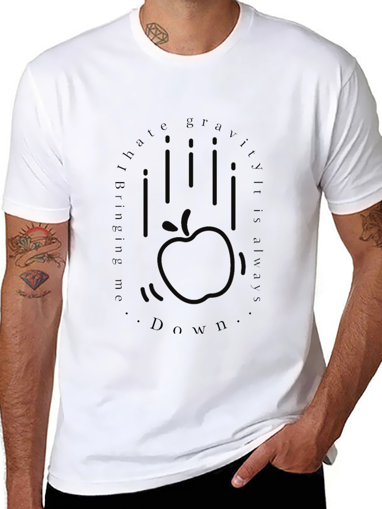 I Hate Gravity T-Shirt - Funny Physics Tee