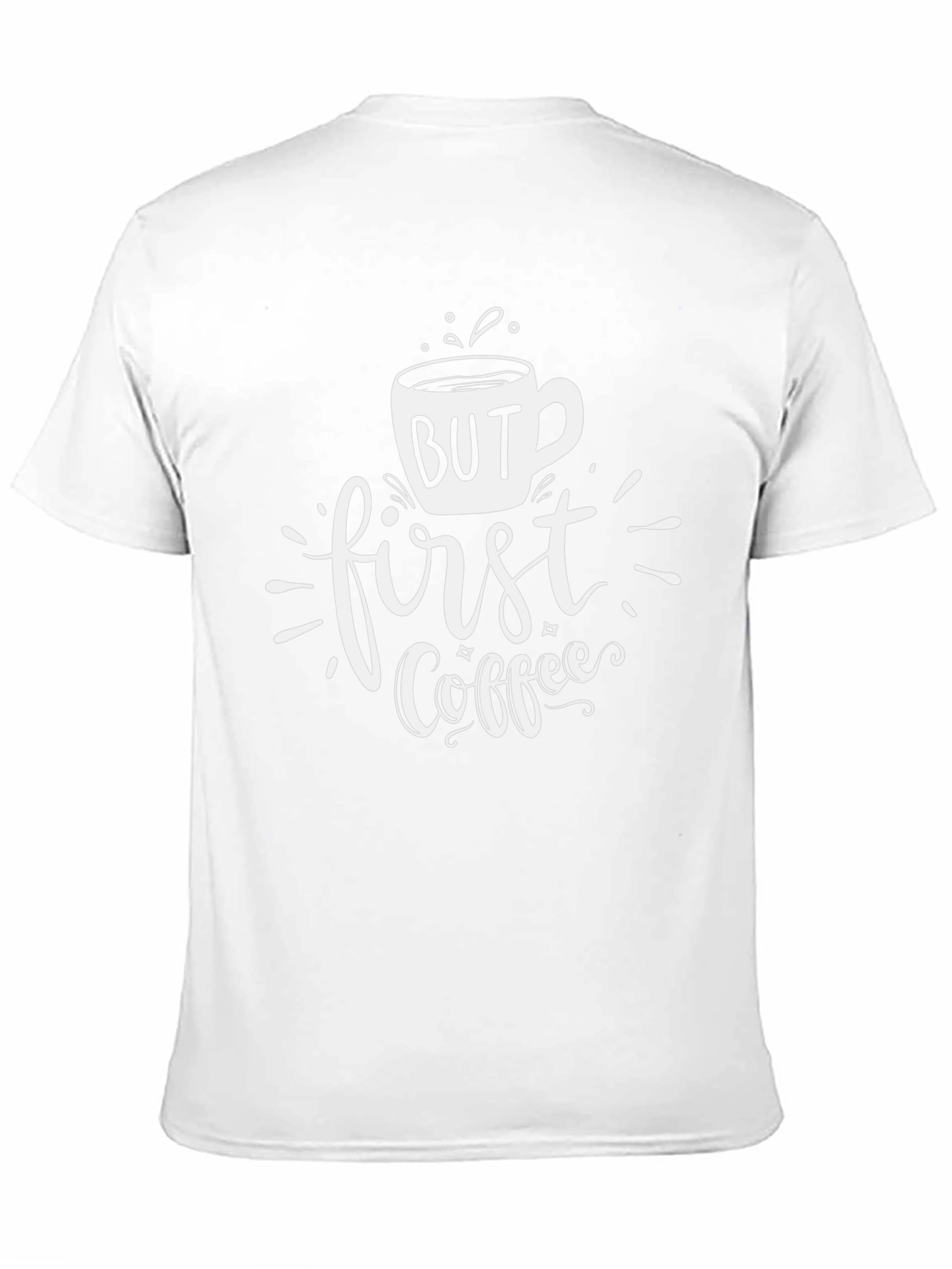 But First Coffee Graphic Tee - Casual Black T-Shirt