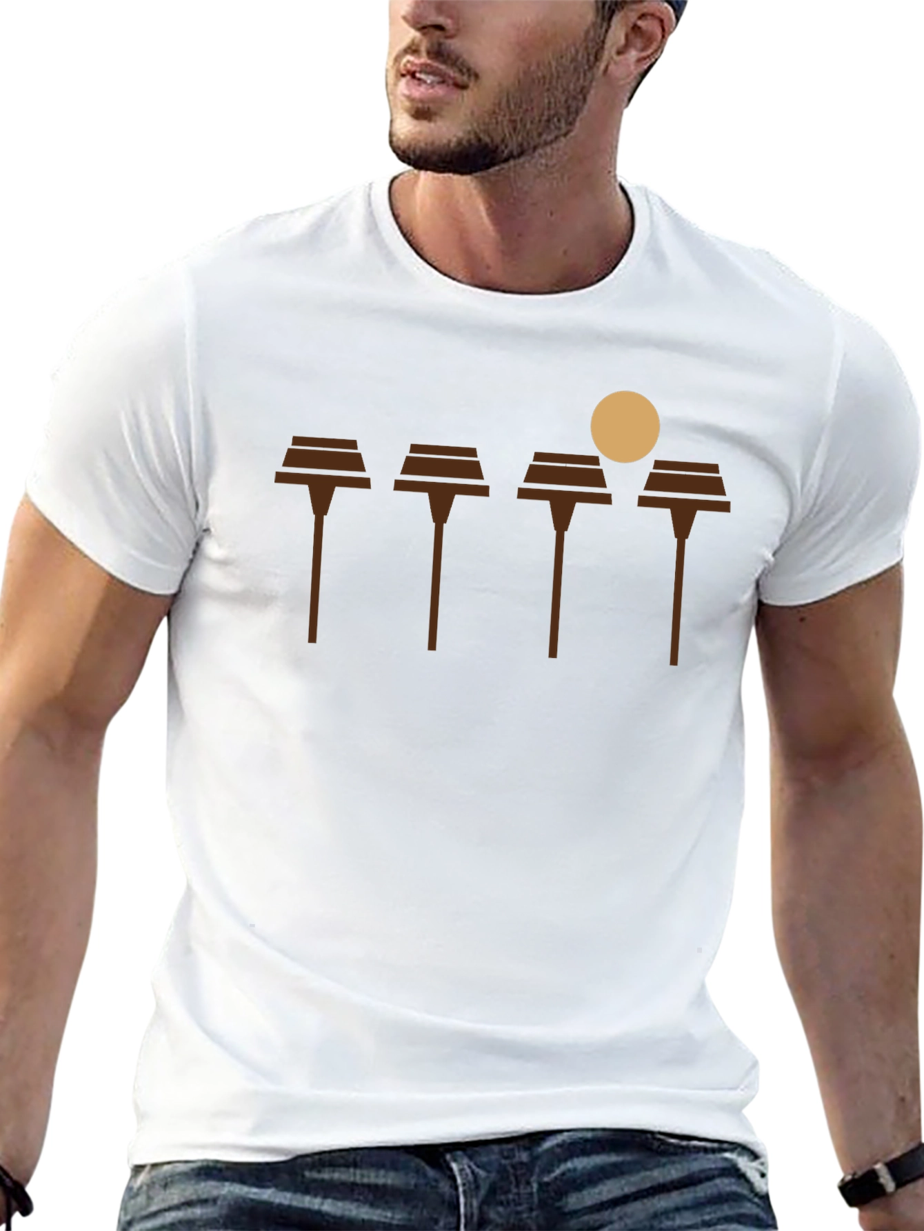 Abstract Lanterns Graphic Tee