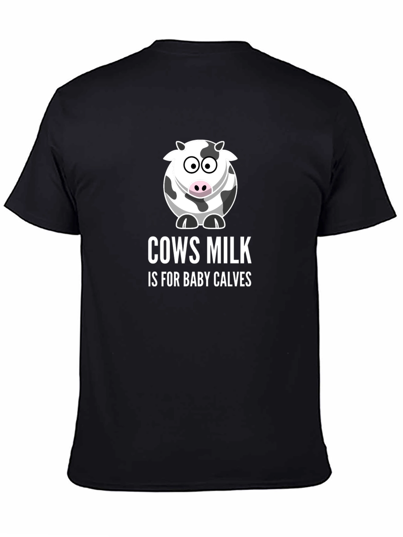 Cows Milk Baby Calves T-Shirt - Black