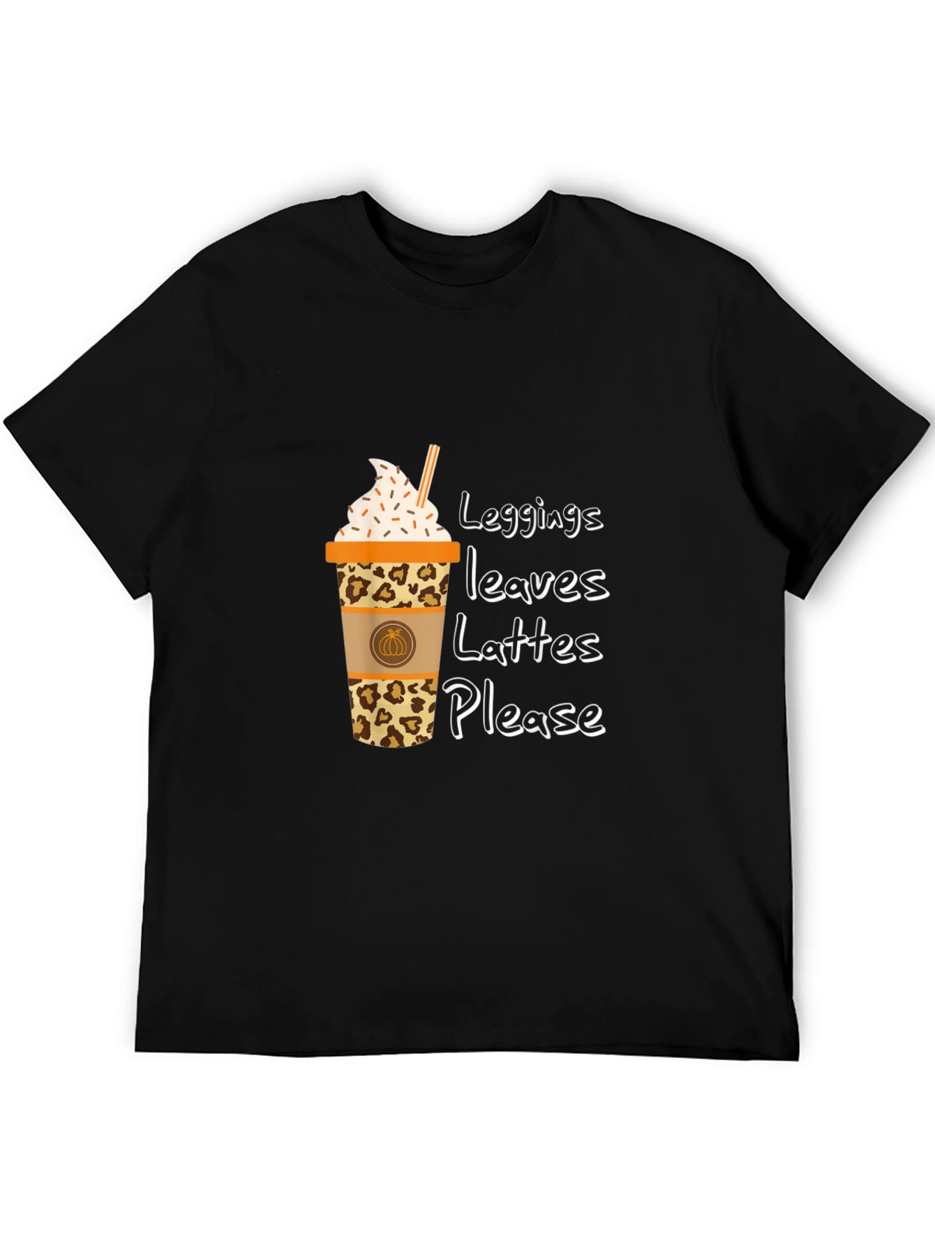 Leggings Leaves Lattes Please T-Shirt