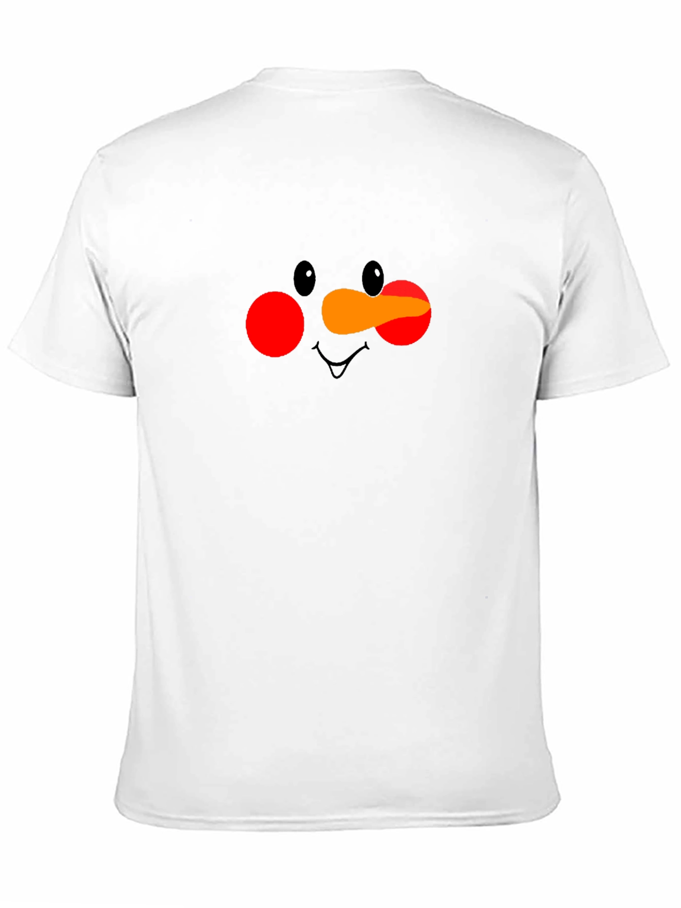 Snowman Face Graphic Tee - Holiday T-Shirt