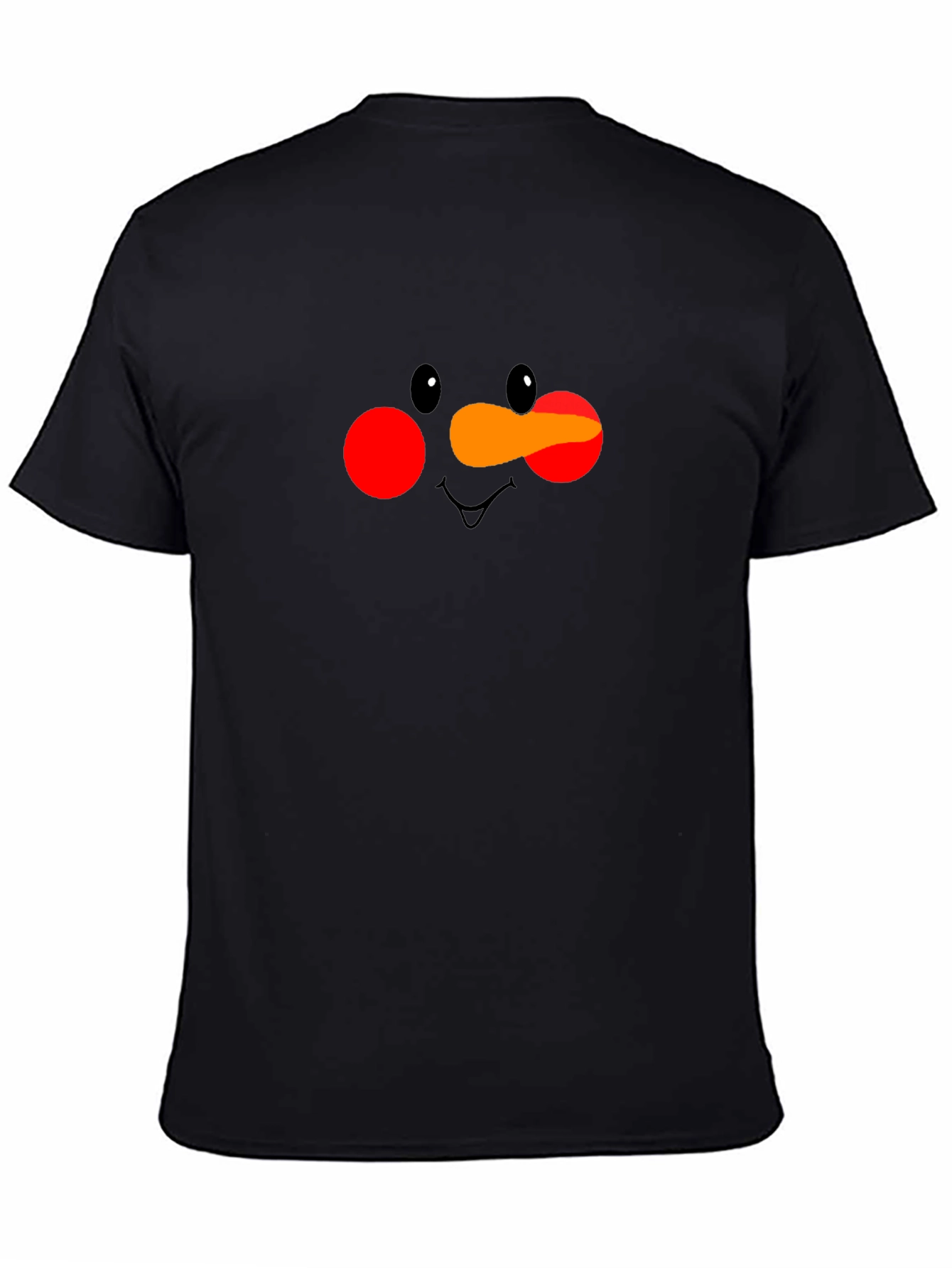 Snowman Face Graphic Tee - Holiday T-Shirt