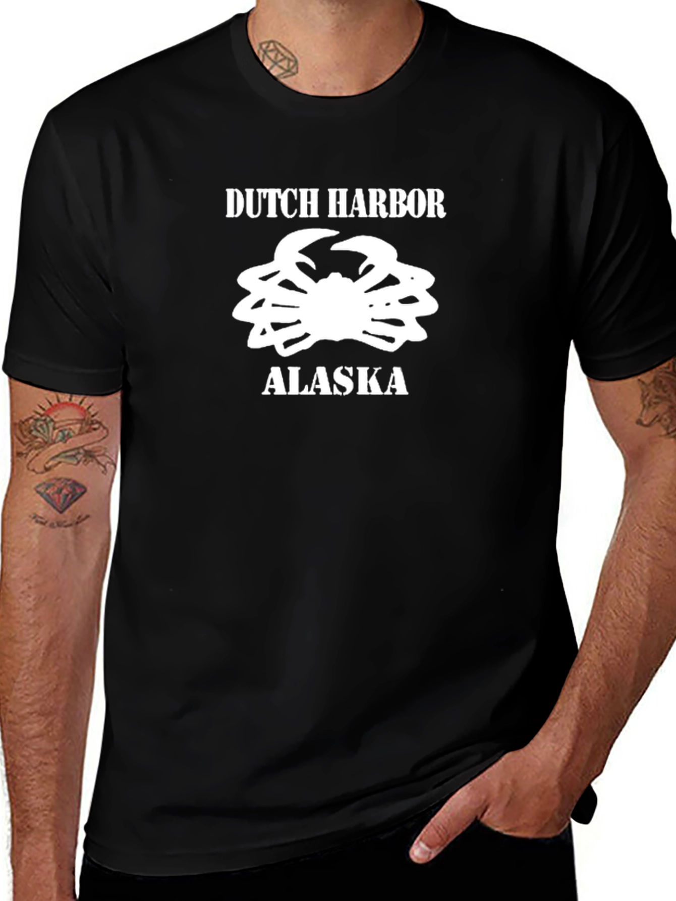 Dutch Harbor Alaska Crab Graphic T-Shirt