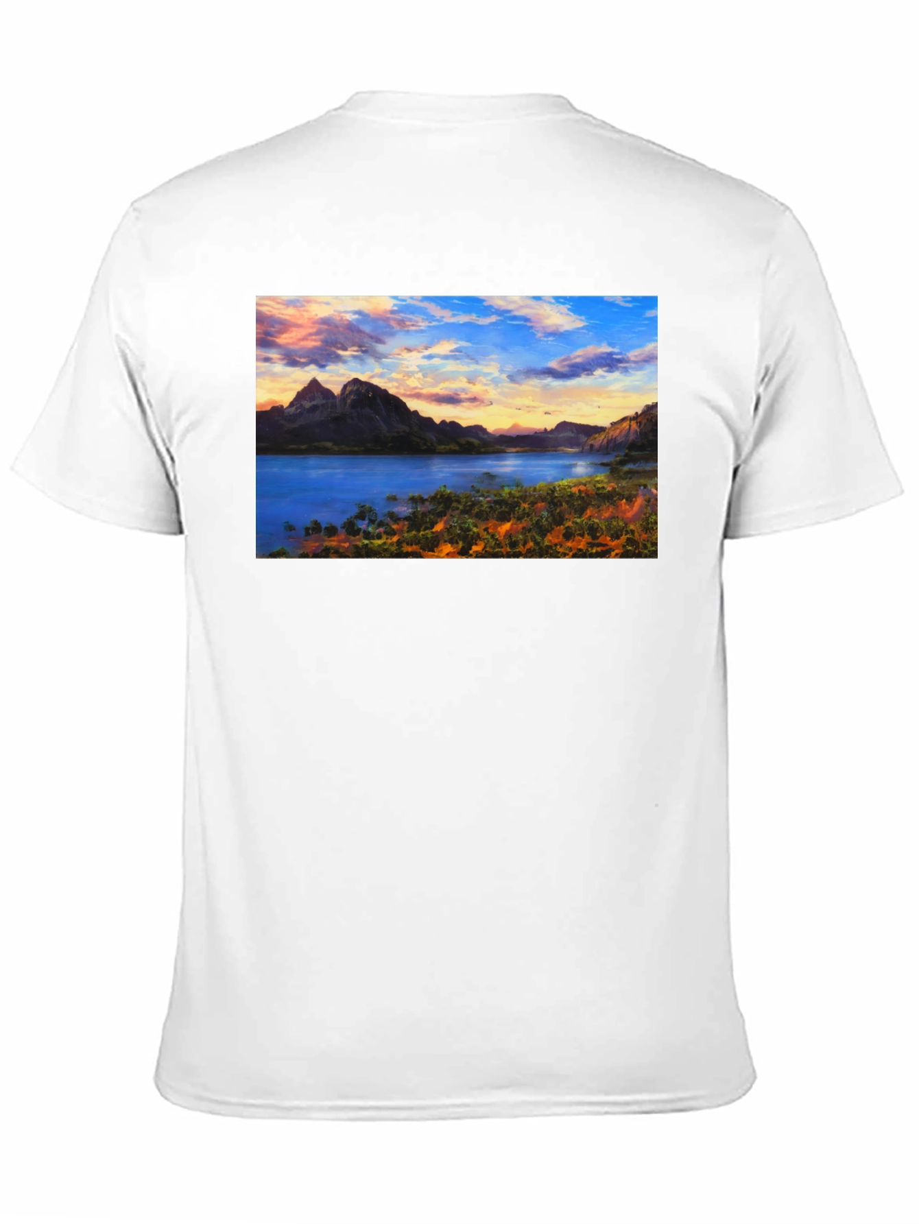 Mountain Lake View Graphic T-Shirt