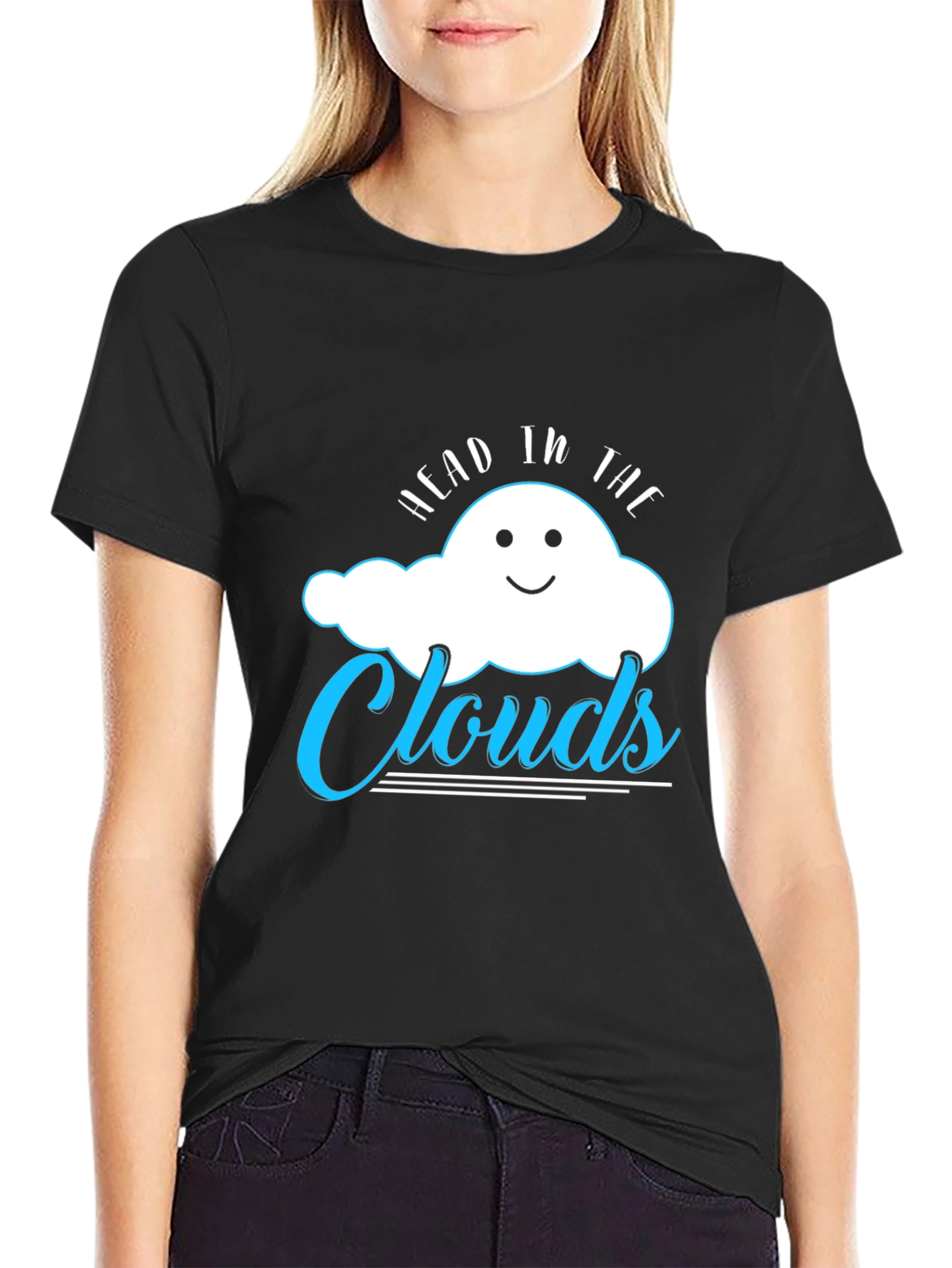 Head in the Clouds Graphic Tee - Black