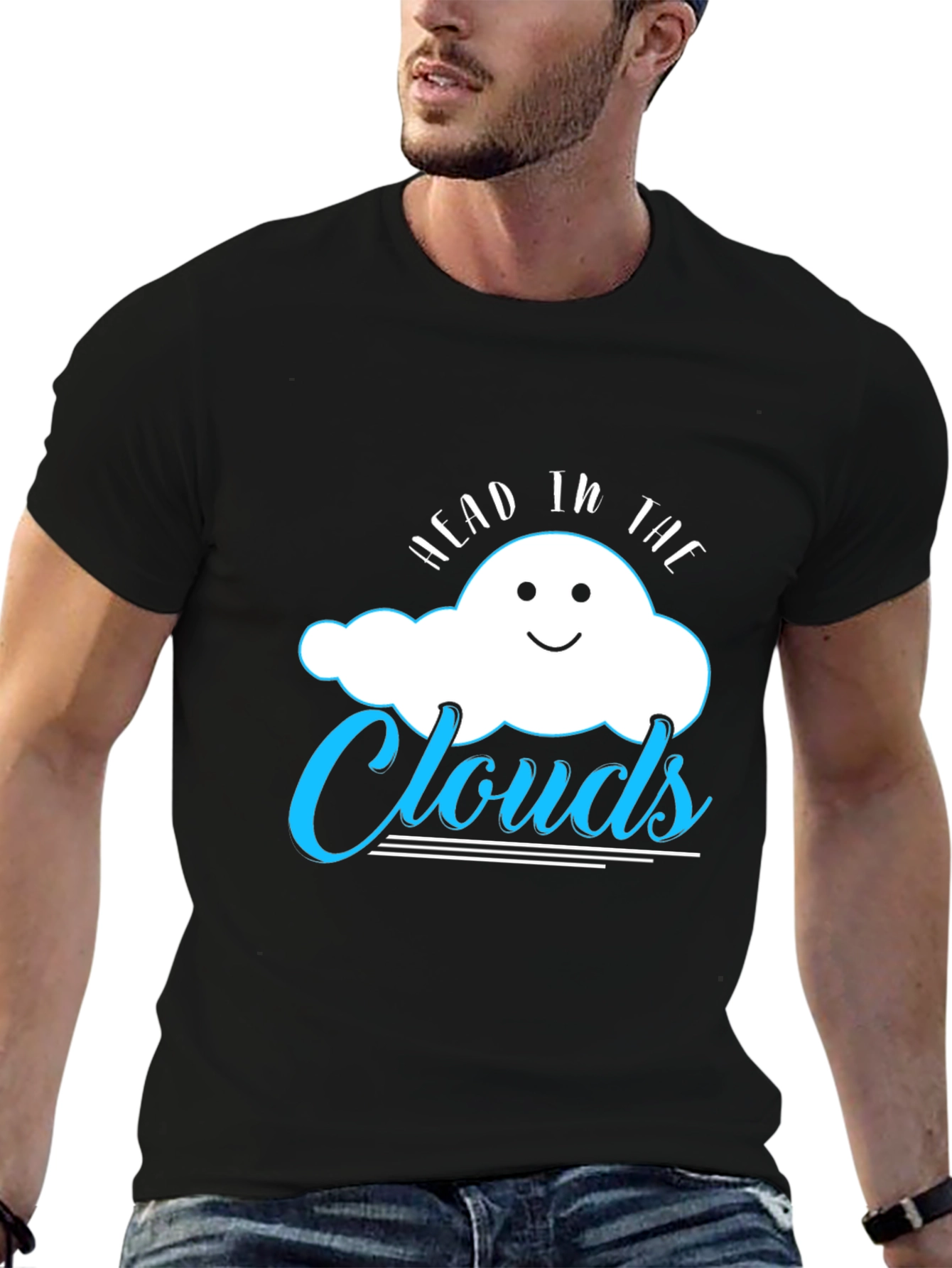 Head in the Clouds Graphic Tee - Black