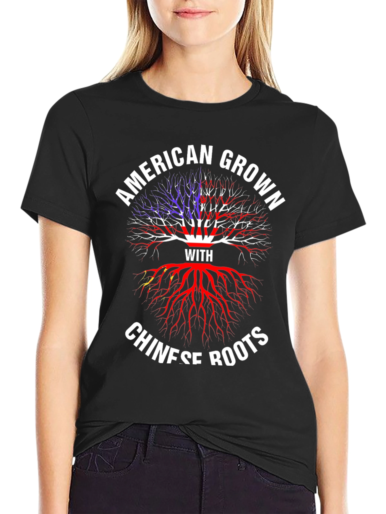American Grown With Chinese Roots T-Shirt