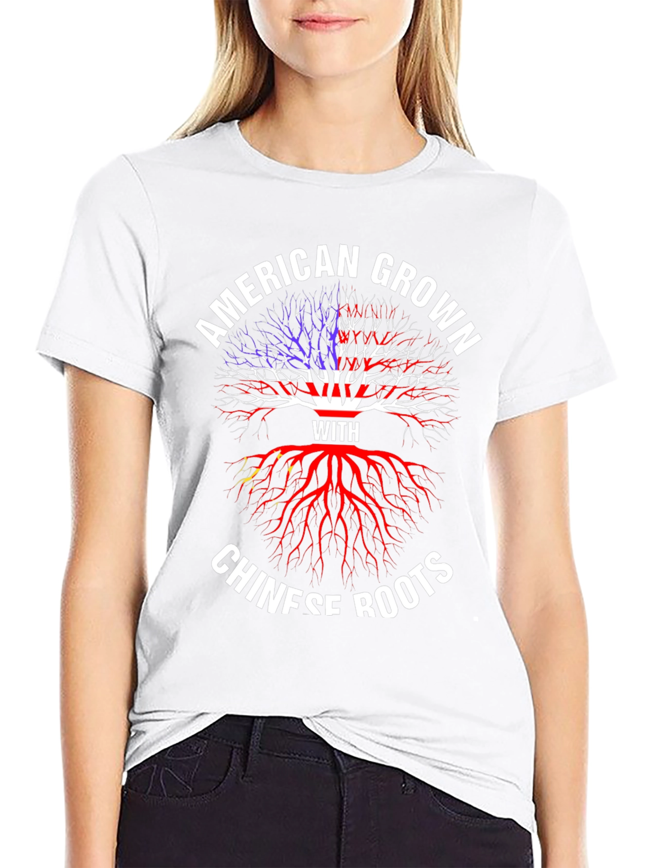 American Grown With Chinese Roots T-Shirt