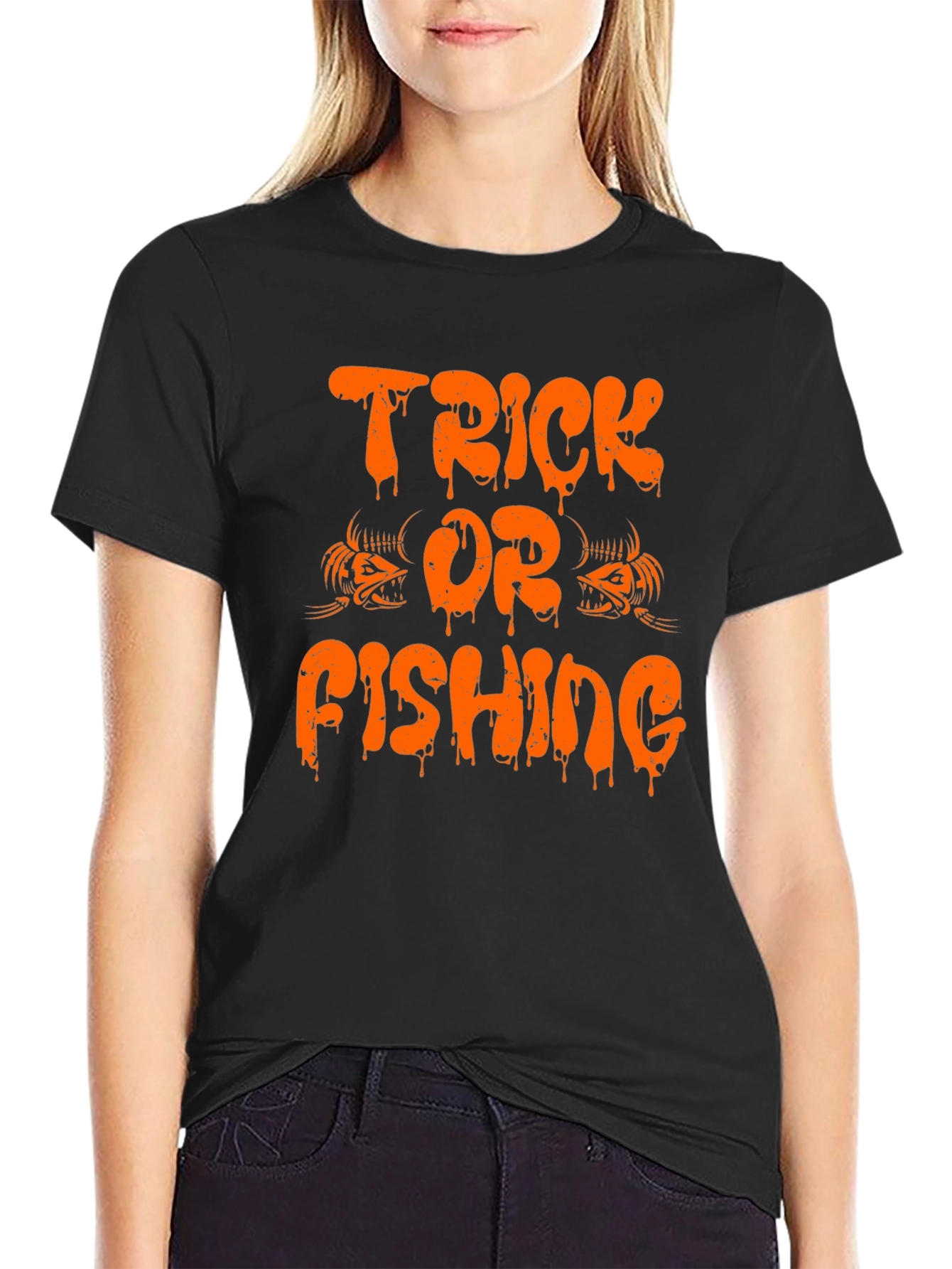 Trick or Fishing Halloween T-Shirt