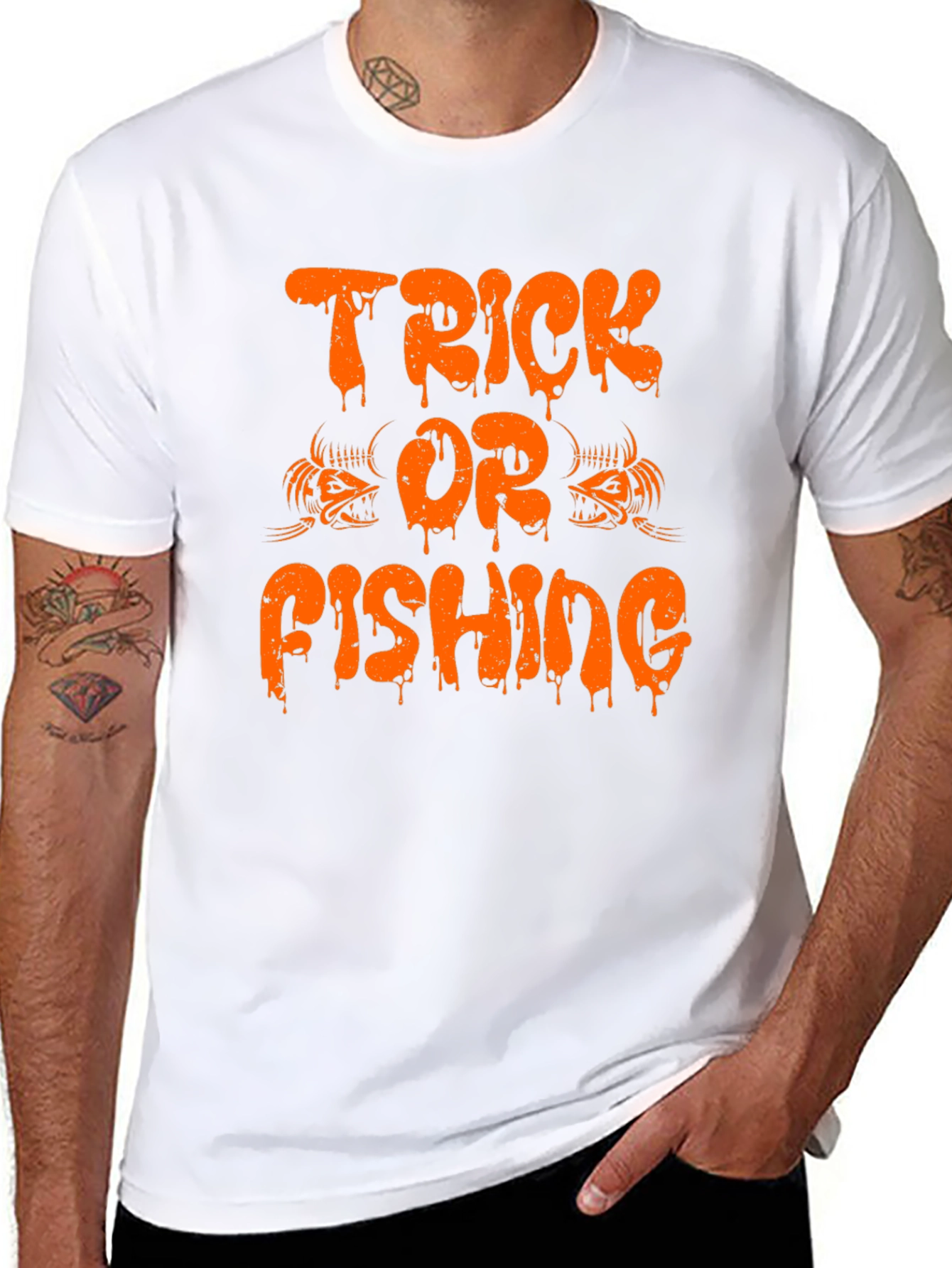 Trick or Fishing Halloween T-Shirt