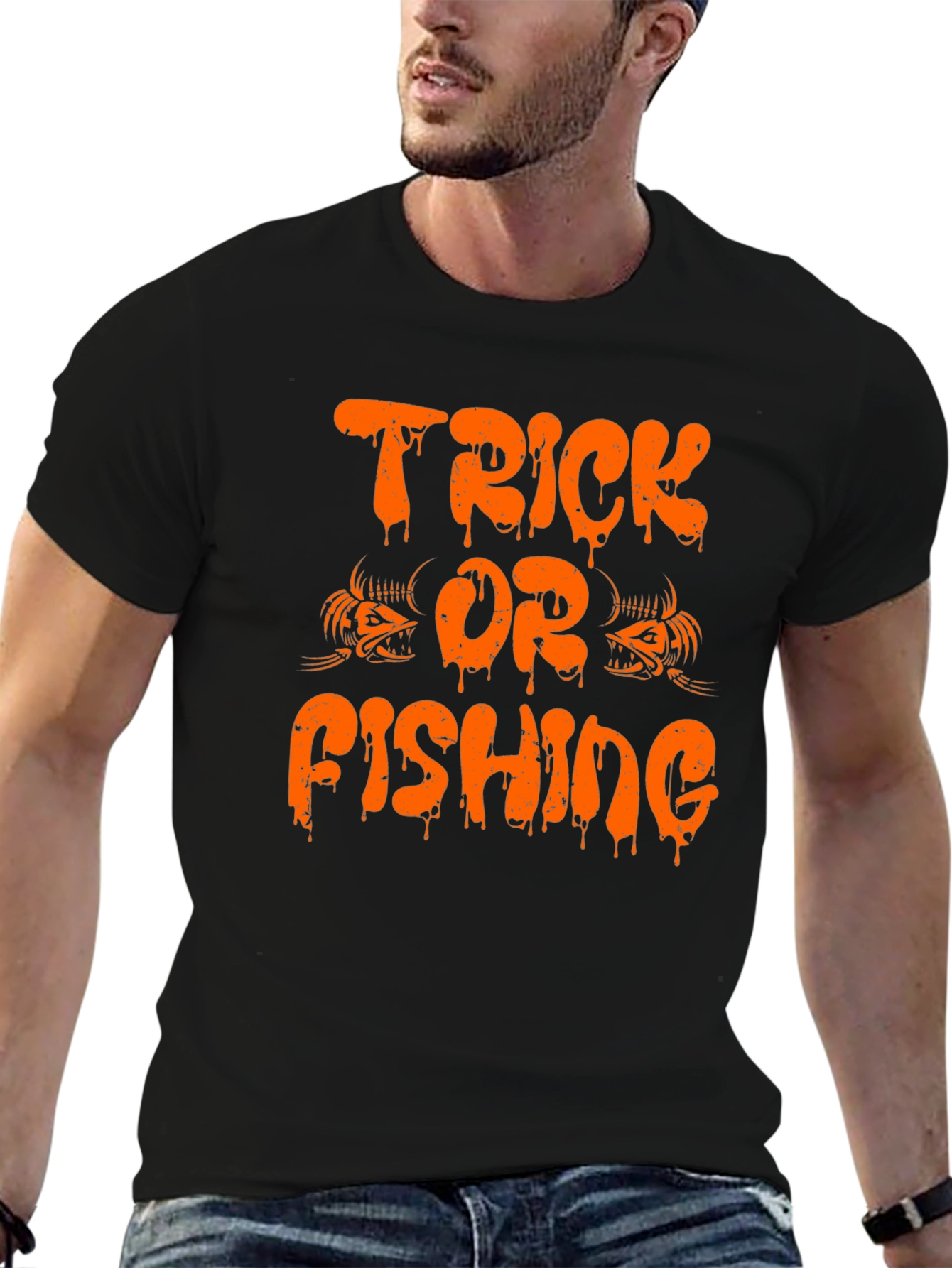 Trick or Fishing Halloween T-Shirt
