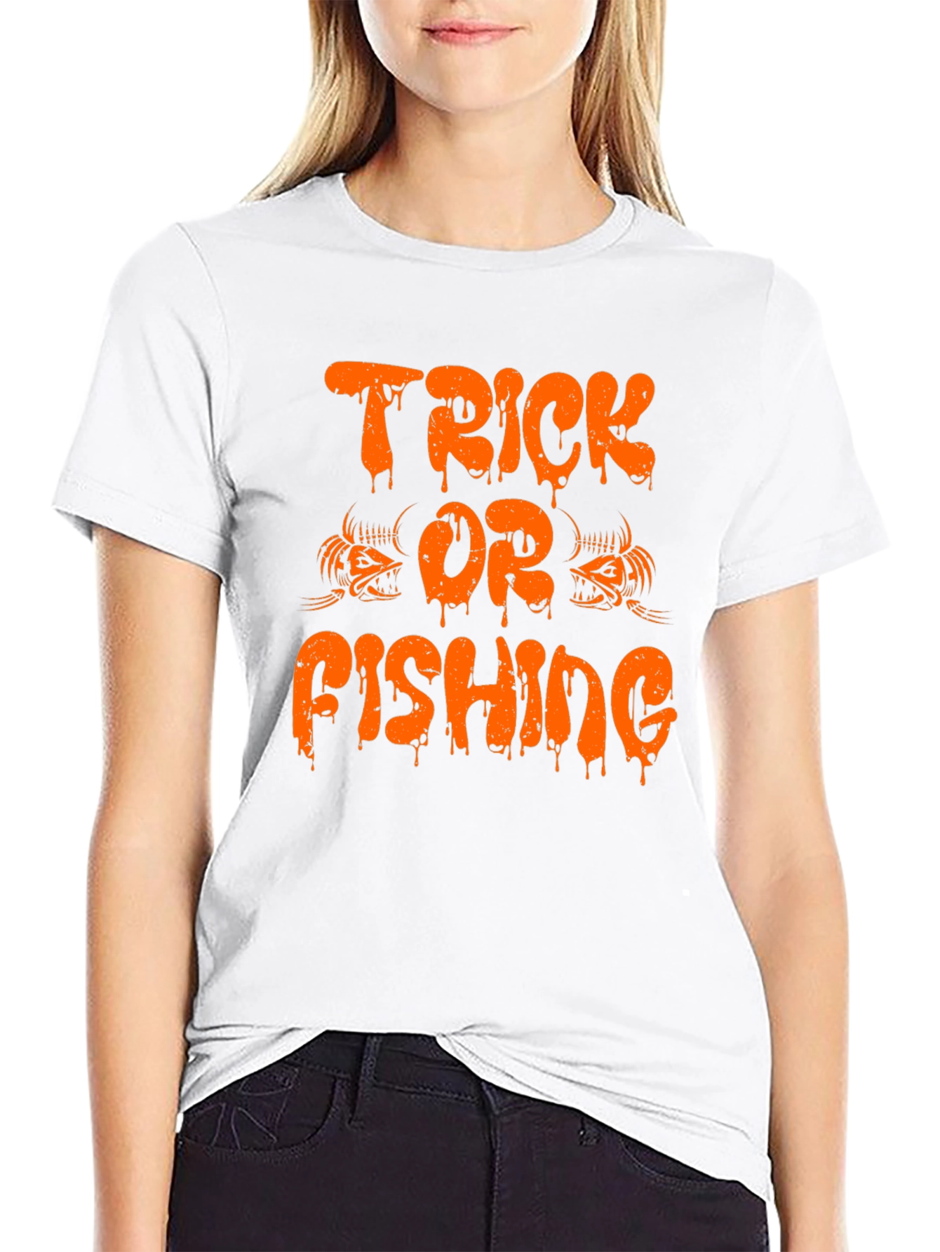 Trick or Fishing Halloween T-Shirt