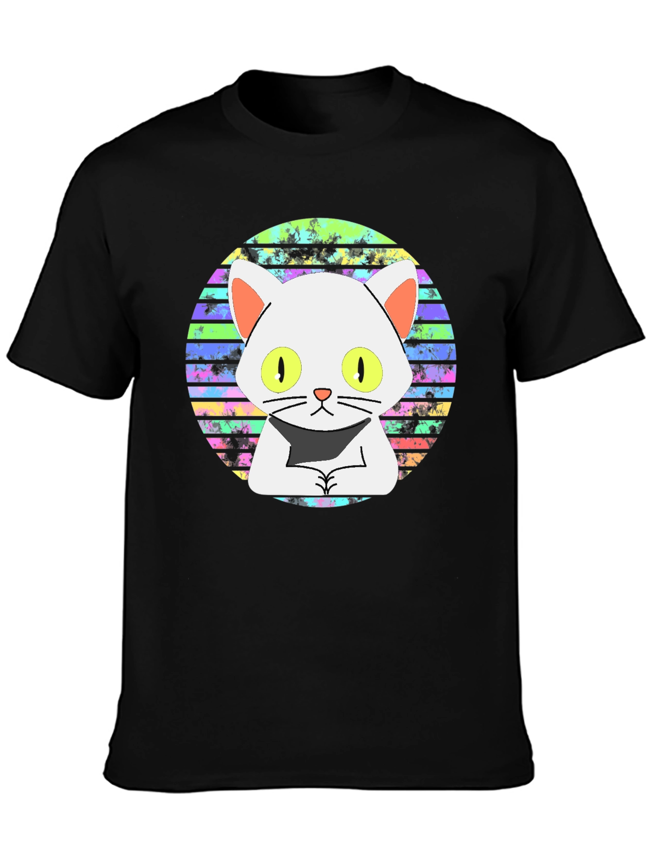 Cool Cat Graphic Tee - Retro Design