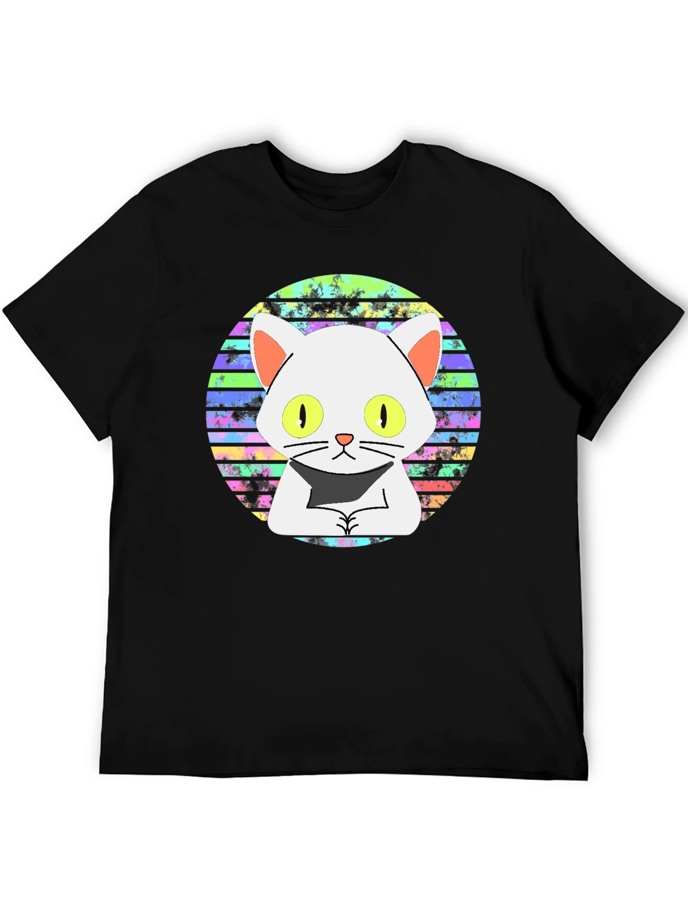 Cool Cat Graphic Tee - Retro Design