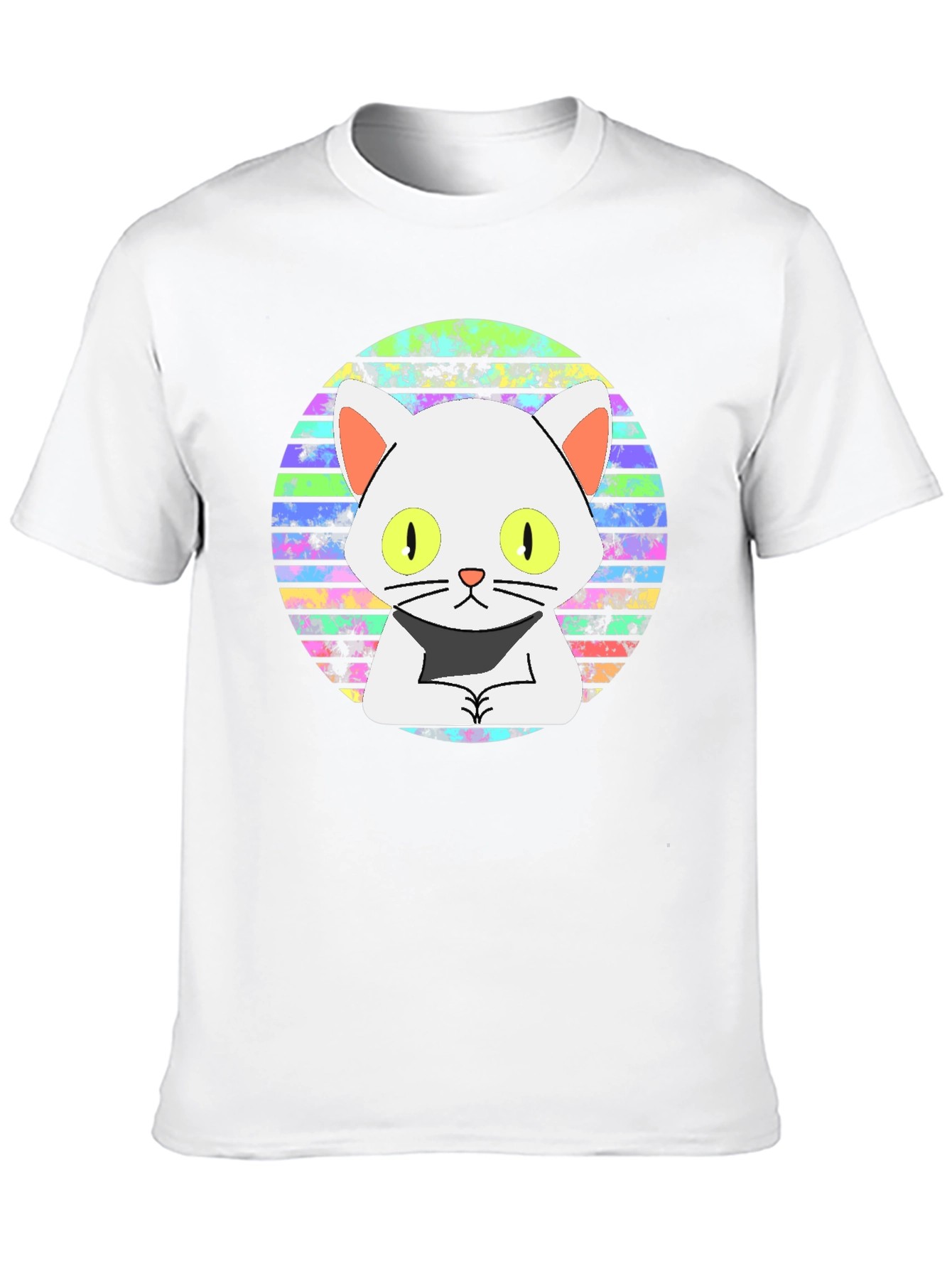 Cool Cat Graphic Tee - Retro Design