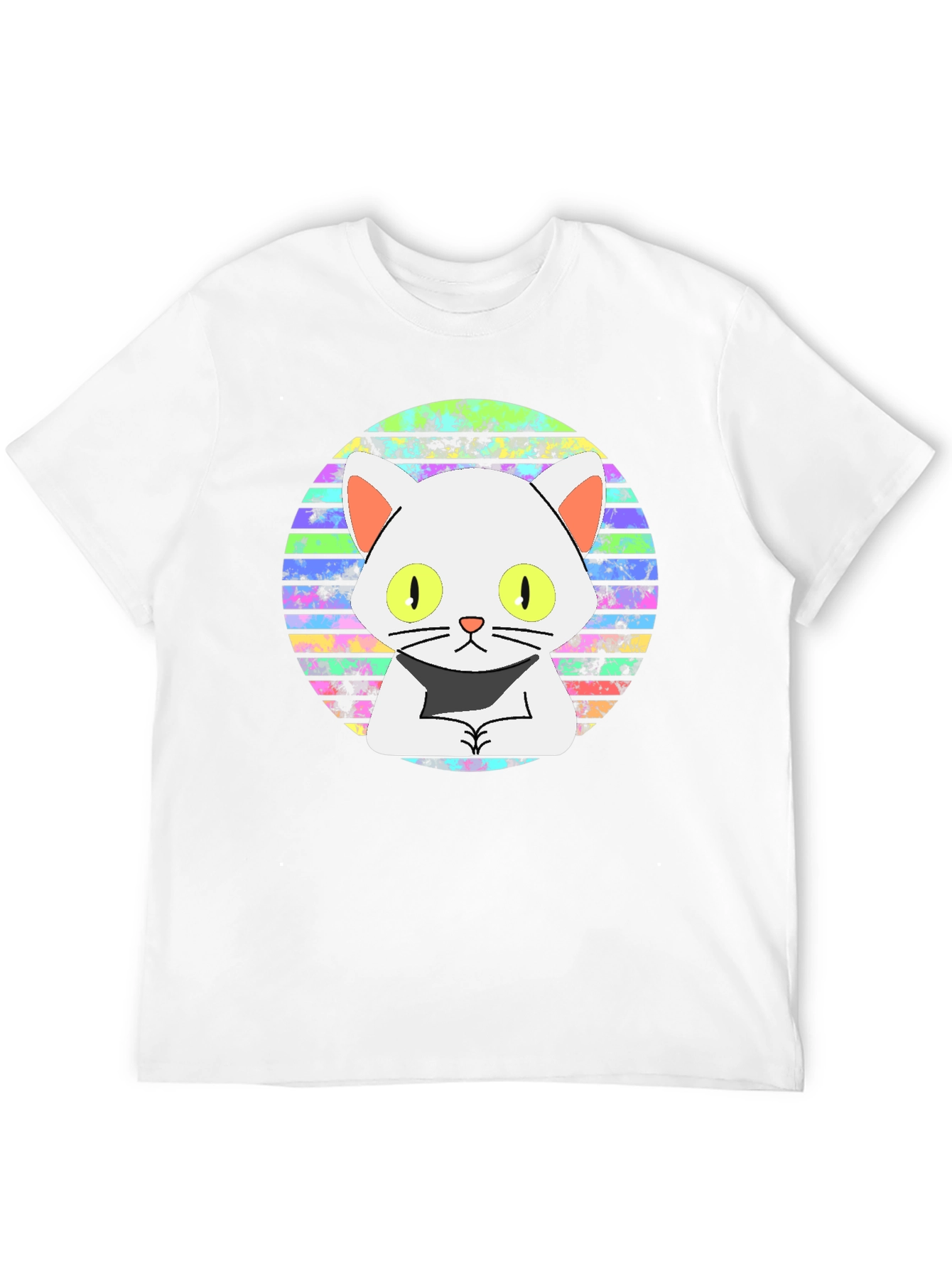 Cool Cat Graphic Tee - Retro Design