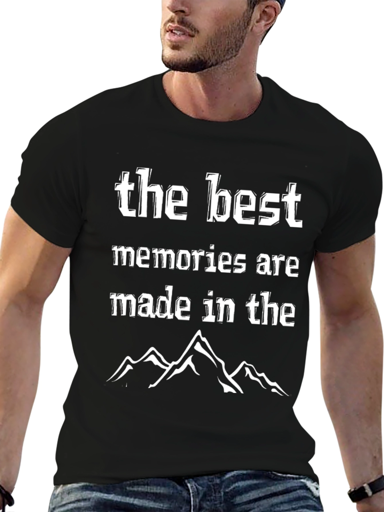 Mountains Memory Black T-Shirt