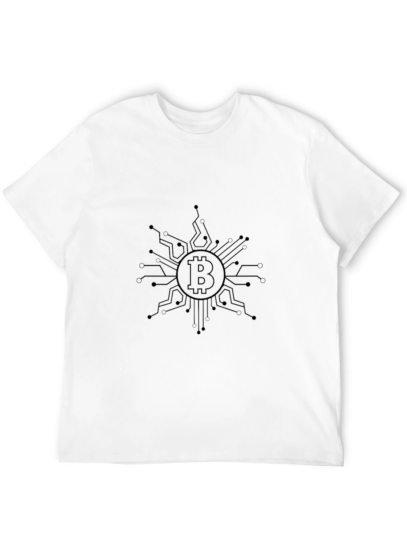 Bitcoin Circuit Design Black T-Shirt