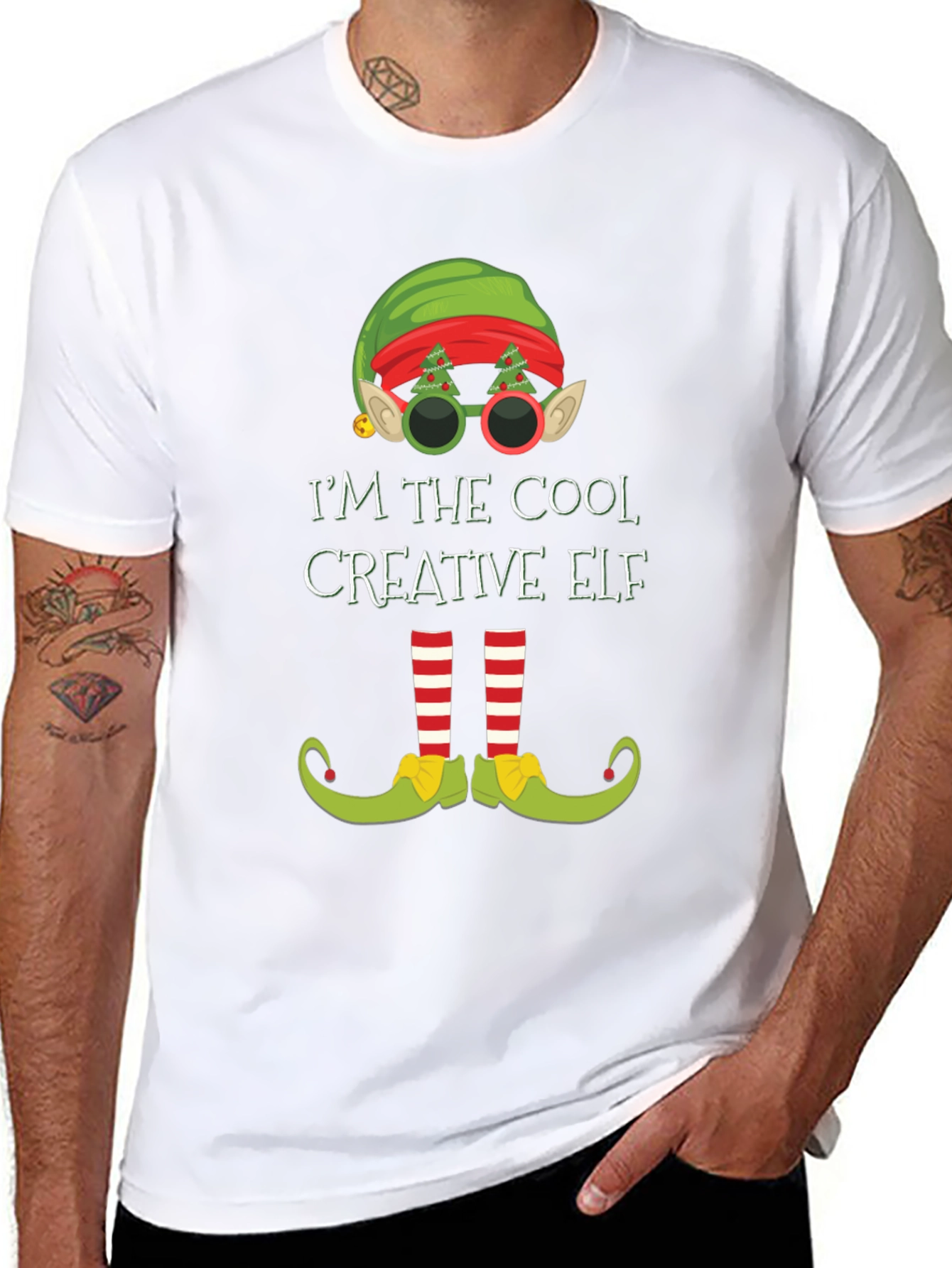 Cool Creative Elf T-Shirt - Holiday Fun
