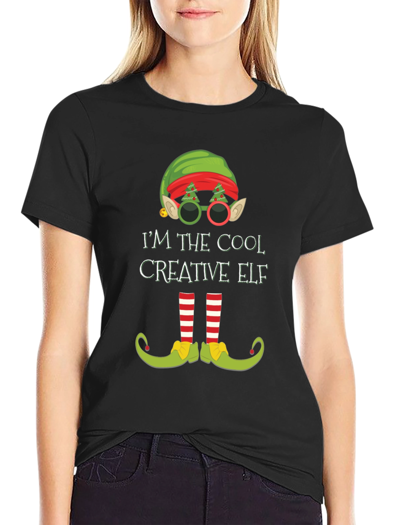Cool Creative Elf T-Shirt - Holiday Fun
