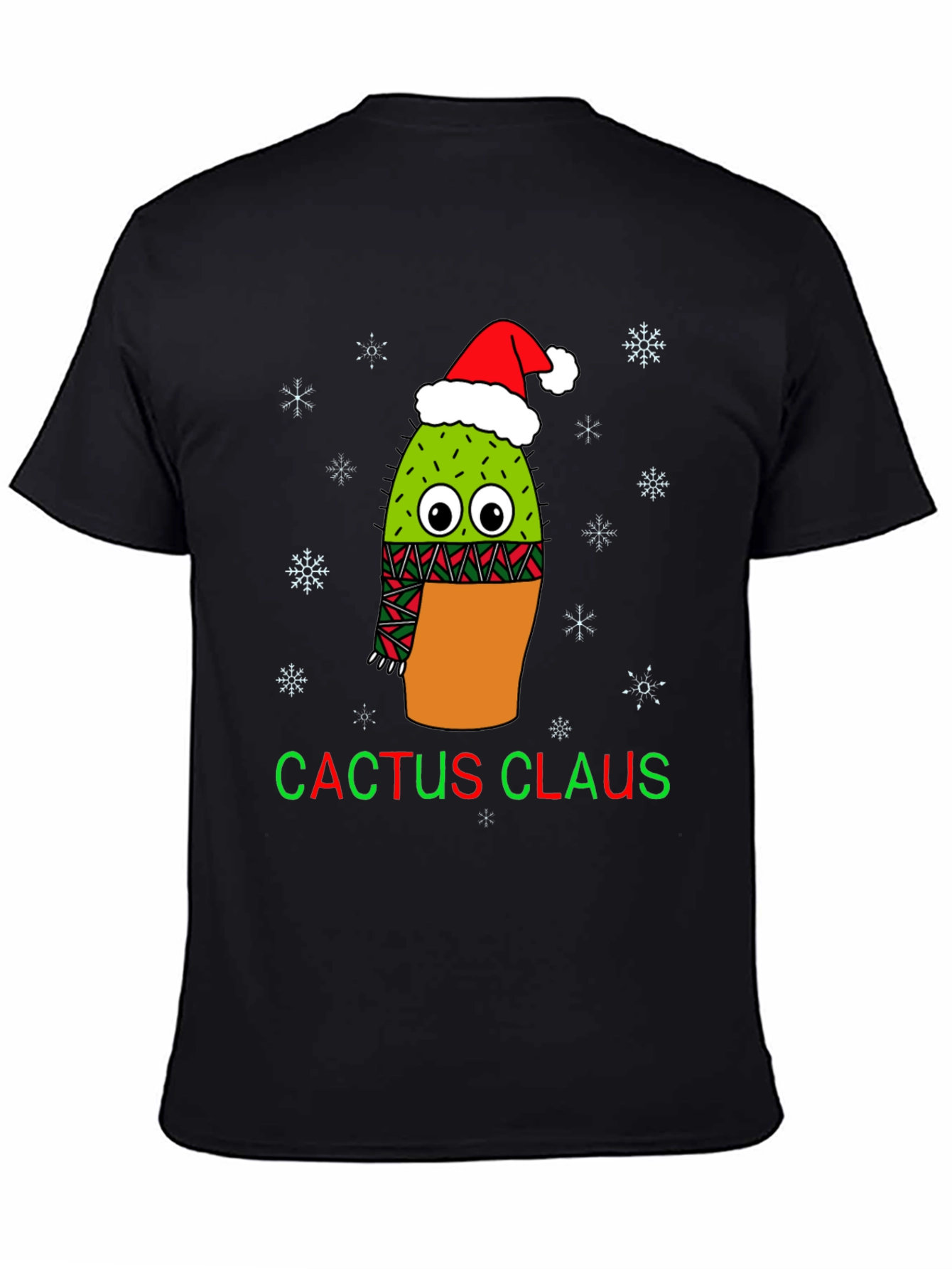 Cactus Claus Christmas Graphic Tee