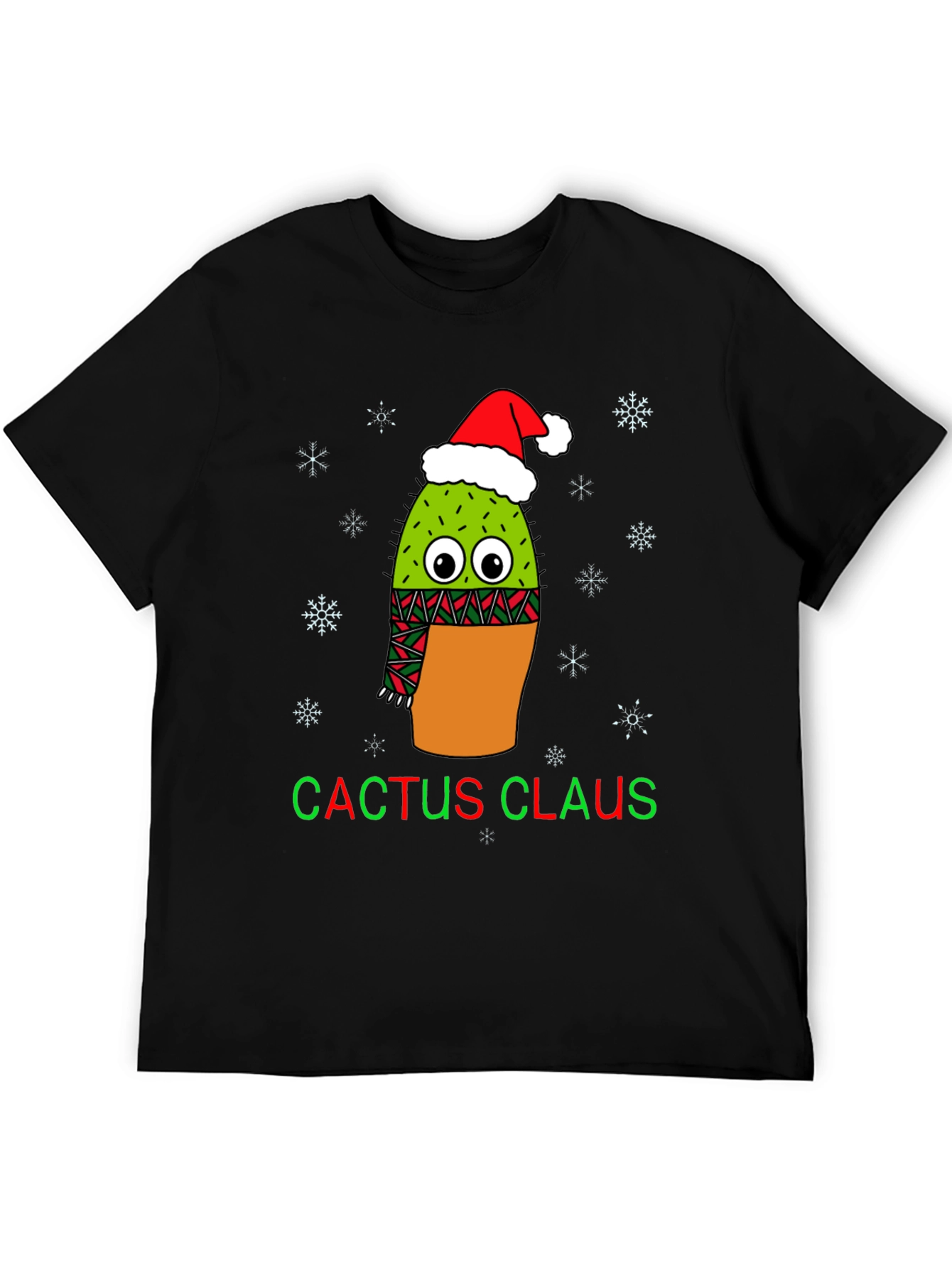 Cactus Claus Christmas Graphic Tee