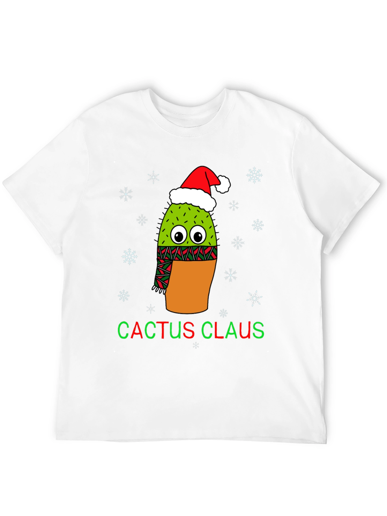 Cactus Claus Christmas Graphic Tee