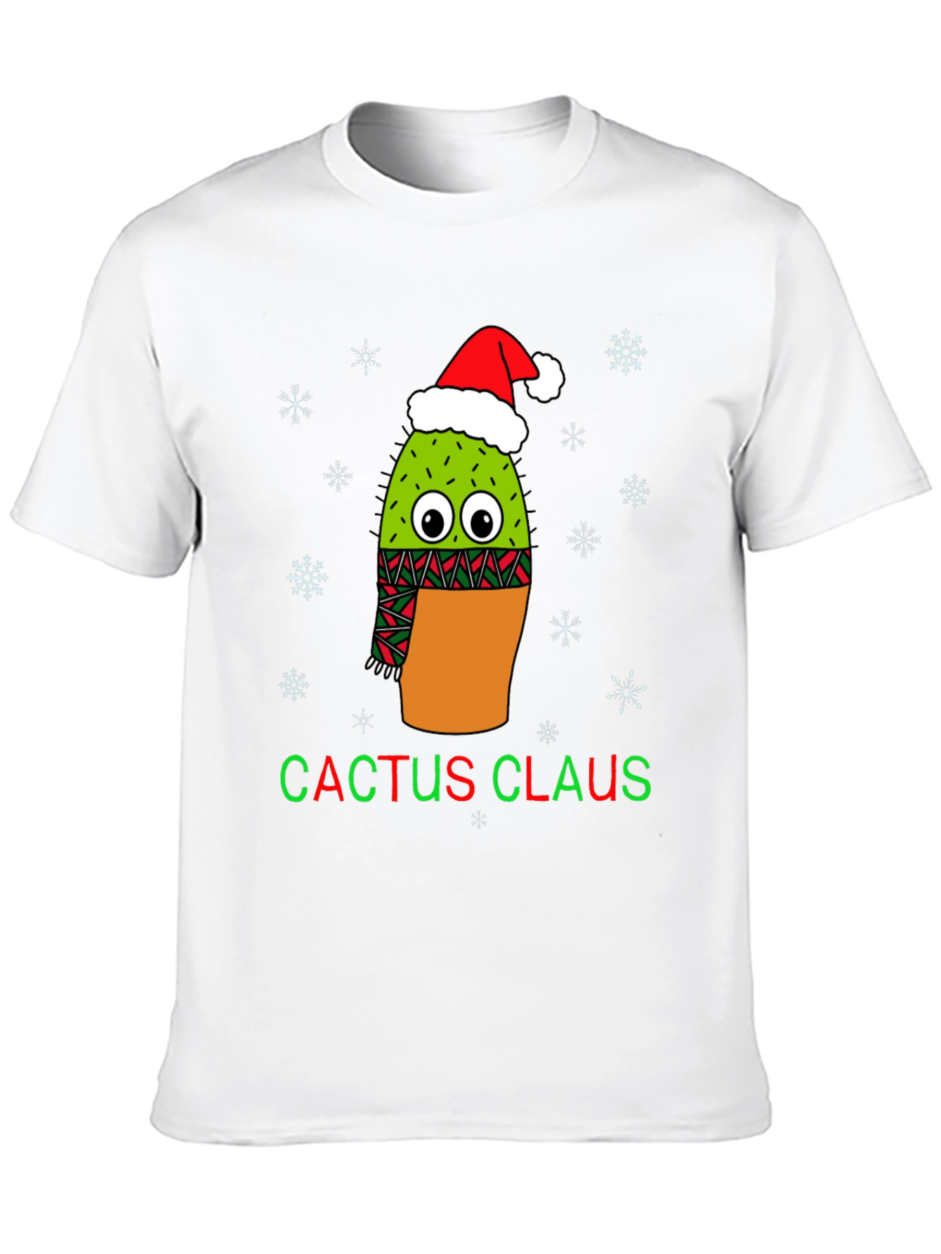 Cactus Claus Christmas Graphic Tee