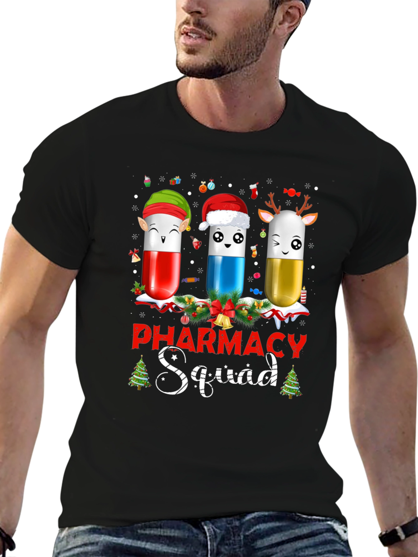 Pharmacy Squad Christmas T-Shirt