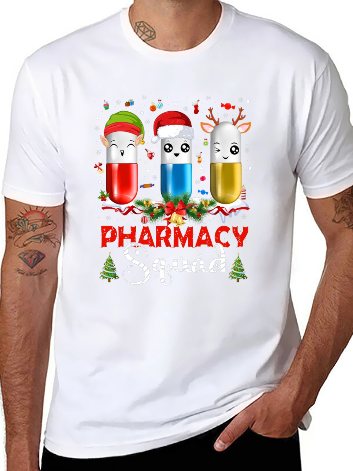 Pharmacy Squad Christmas T-Shirt