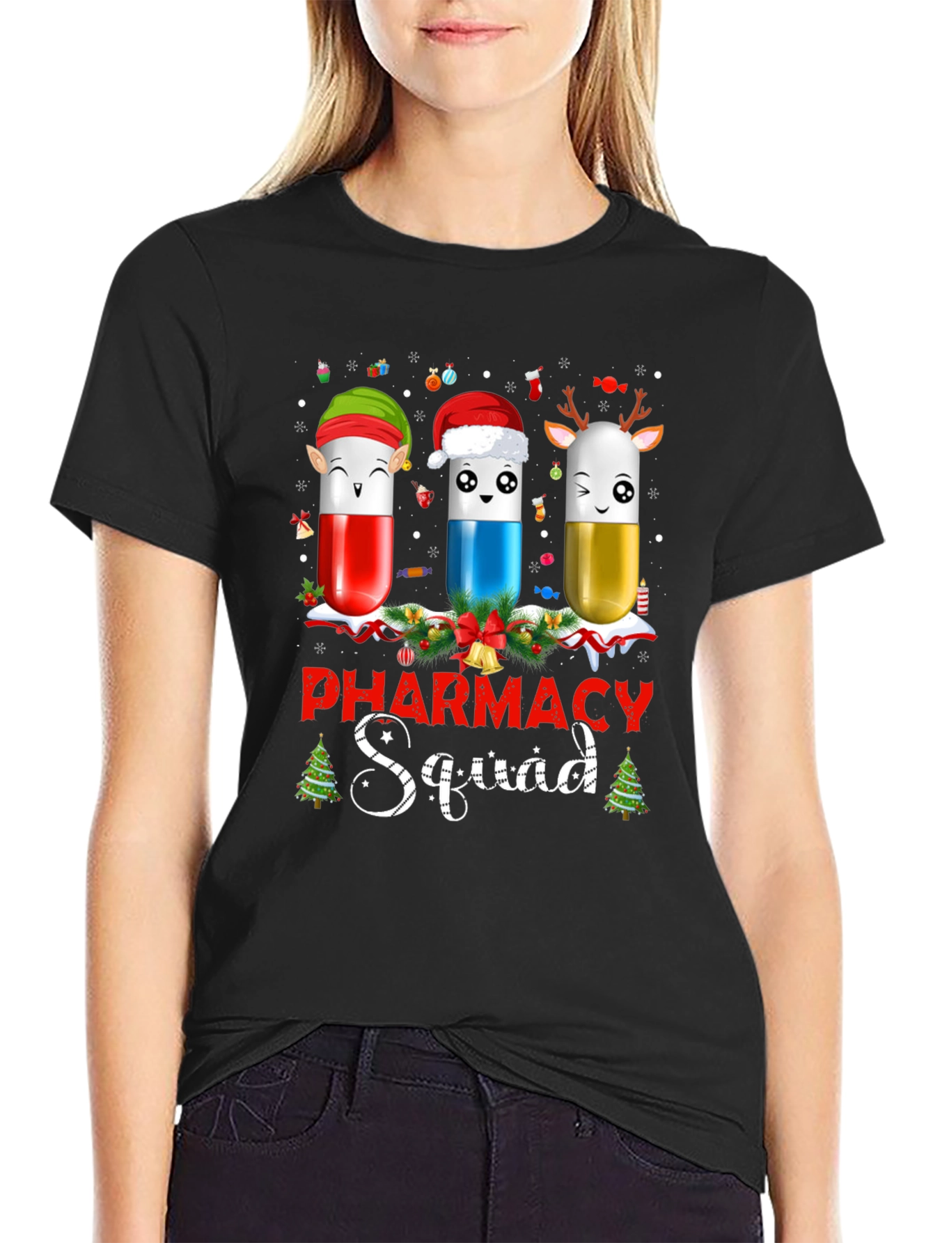Pharmacy Squad Christmas T-Shirt