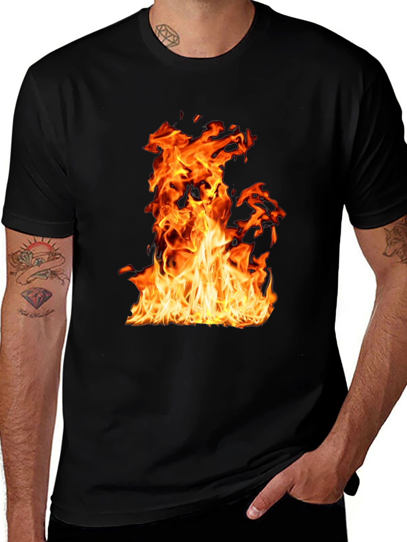 Flaming Hot Black T-Shirt