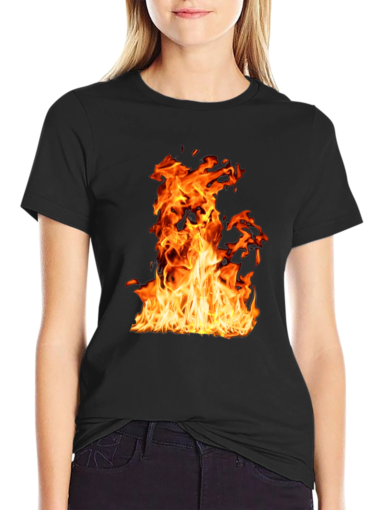 Flaming Hot Black T-Shirt