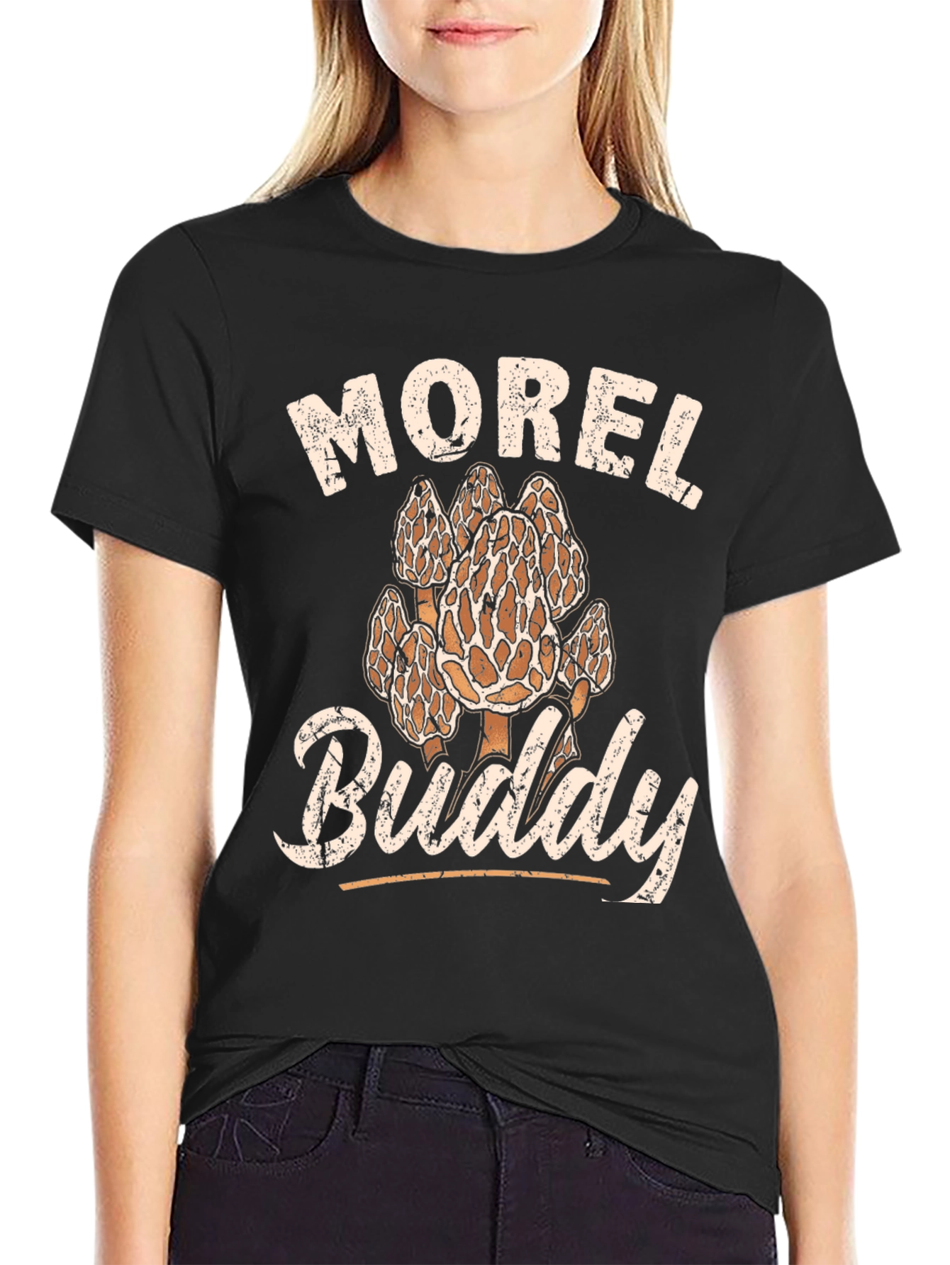 Morel Buddy T-Shirt - Mushroom Hunting Apparel