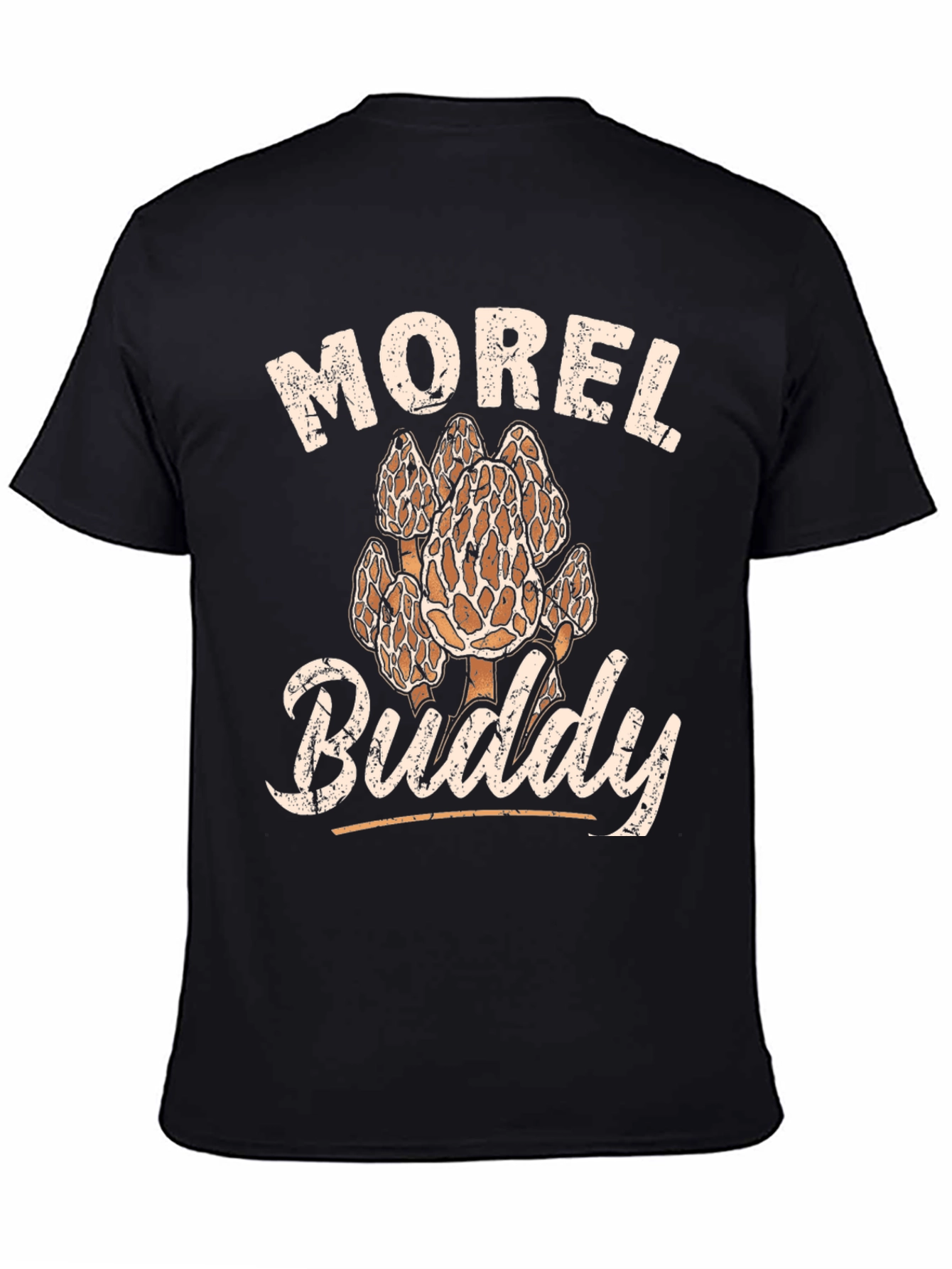 Morel Buddy T-Shirt - Mushroom Hunting Apparel